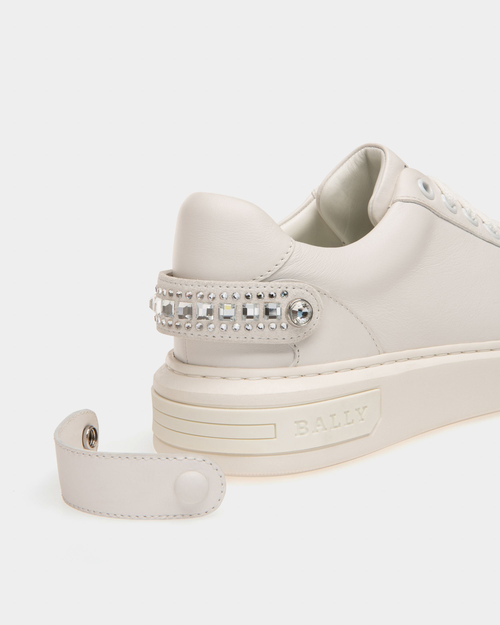 Malya Sneakers In Pelle Bianca - Donna - Bally - 06