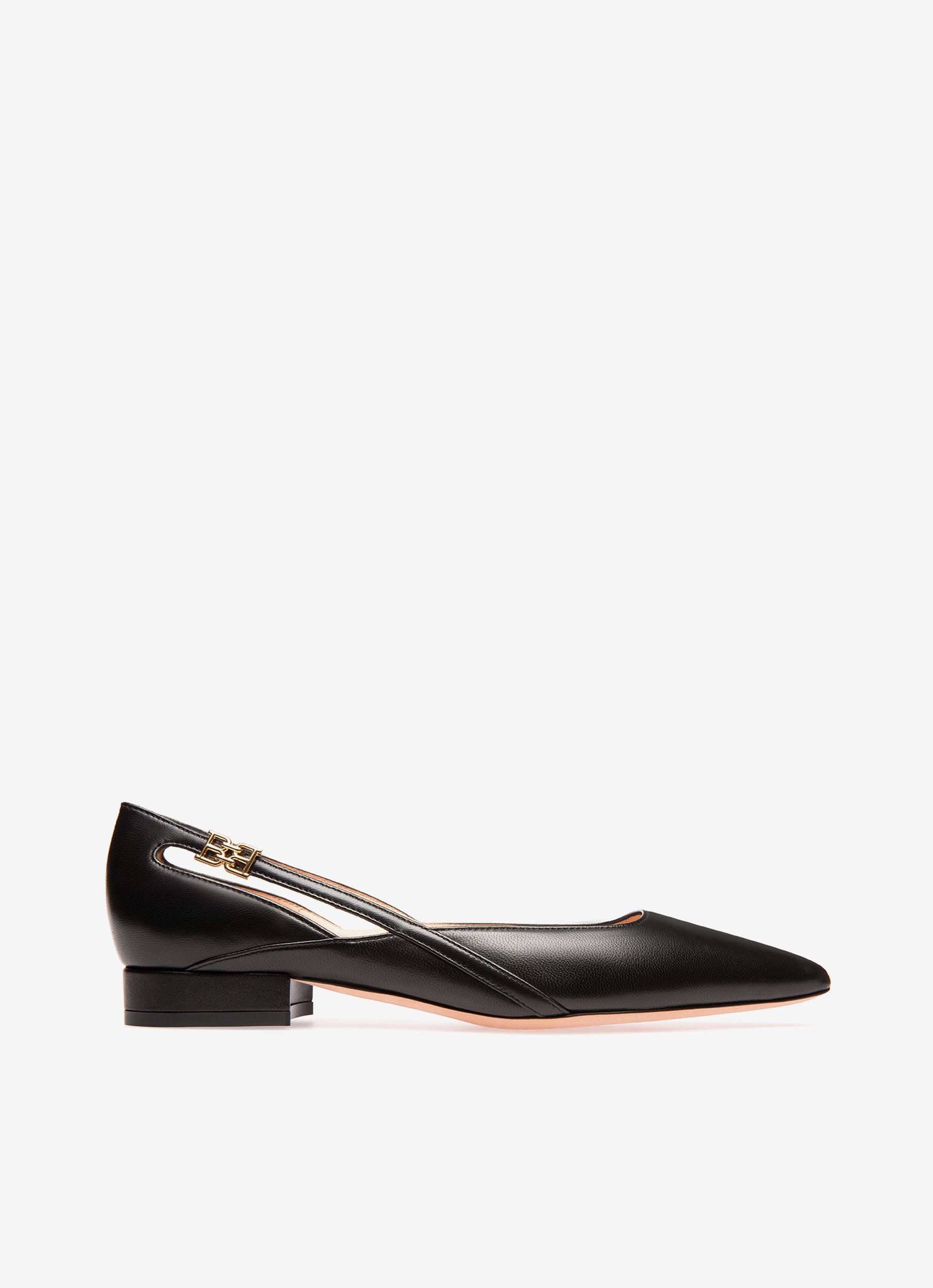 Elsa Flat Scarpe Basse In Pelle Nera - Donna - Bally - 01