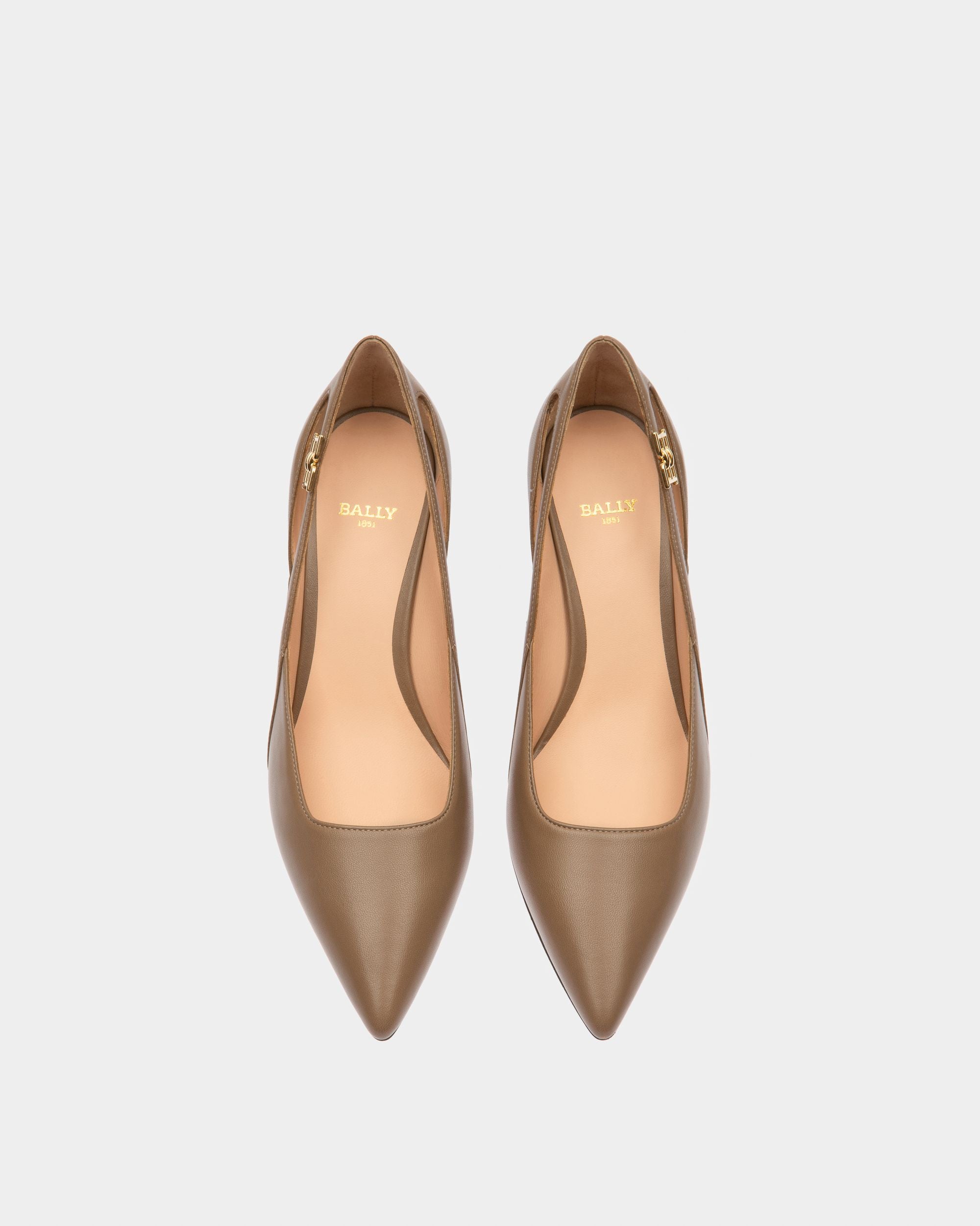 Elsa Décolleté In Pelle Grigio Talpa - Donna - Bally - 02