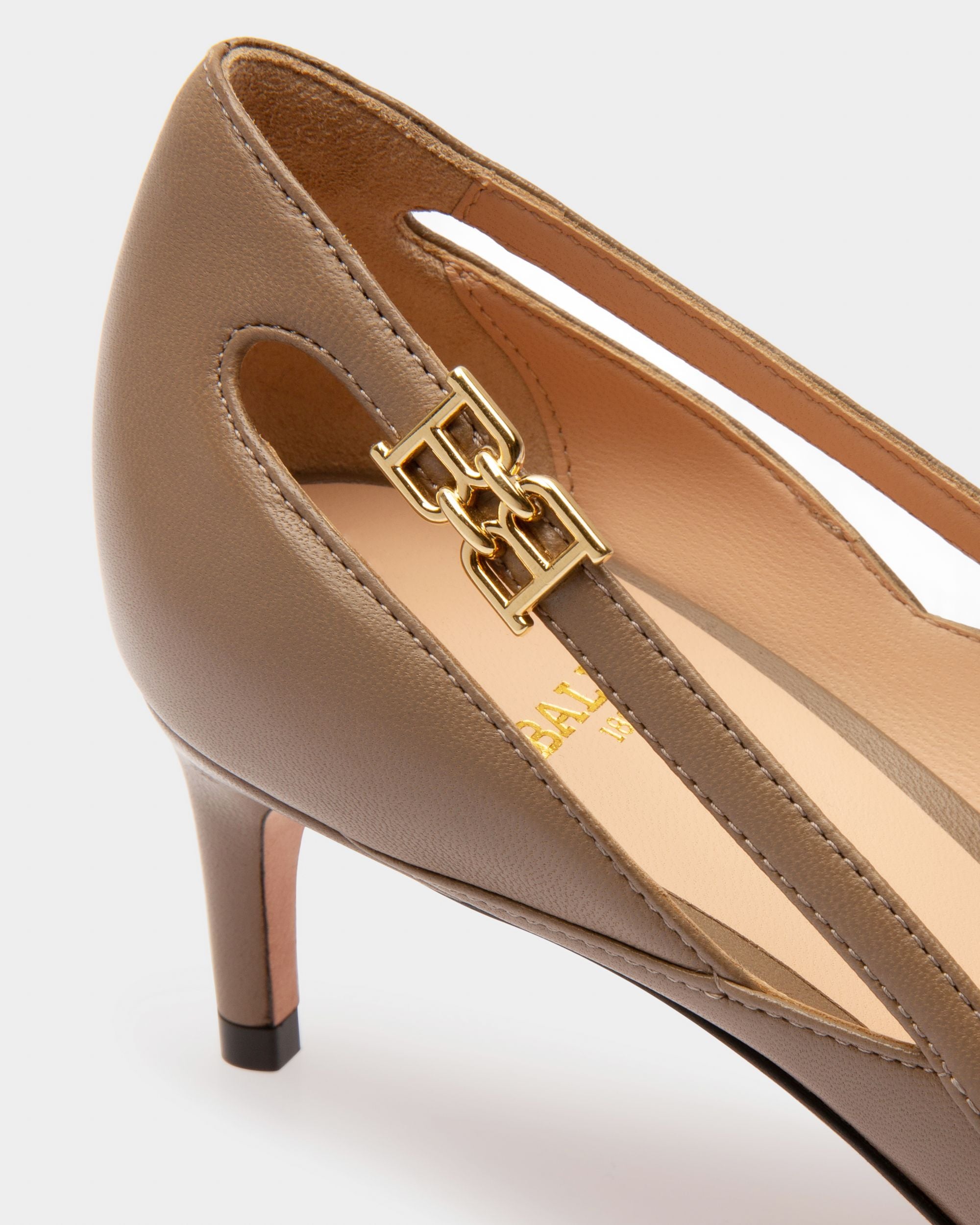 Elsa Décolleté In Pelle Grigio Talpa - Donna - Bally - 04
