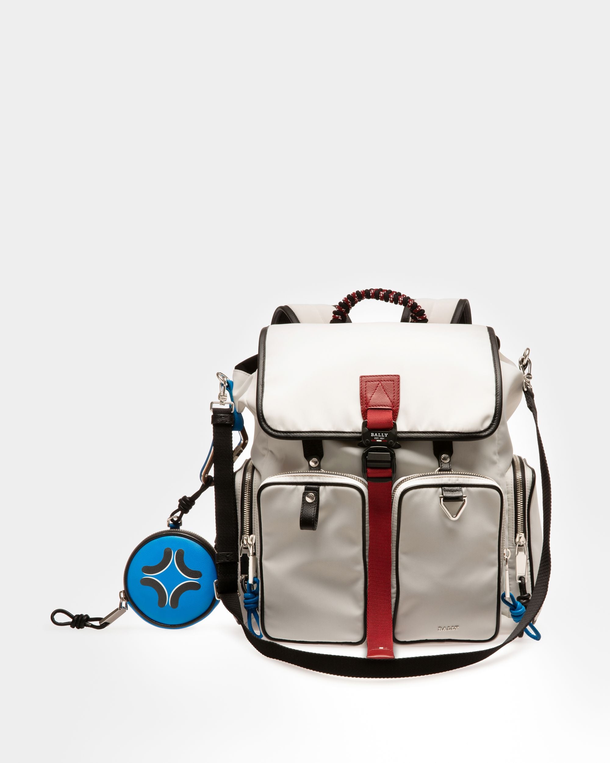 Peakk Zaino In Nylon Riciclato Bianco - Uomo - Bally - 06