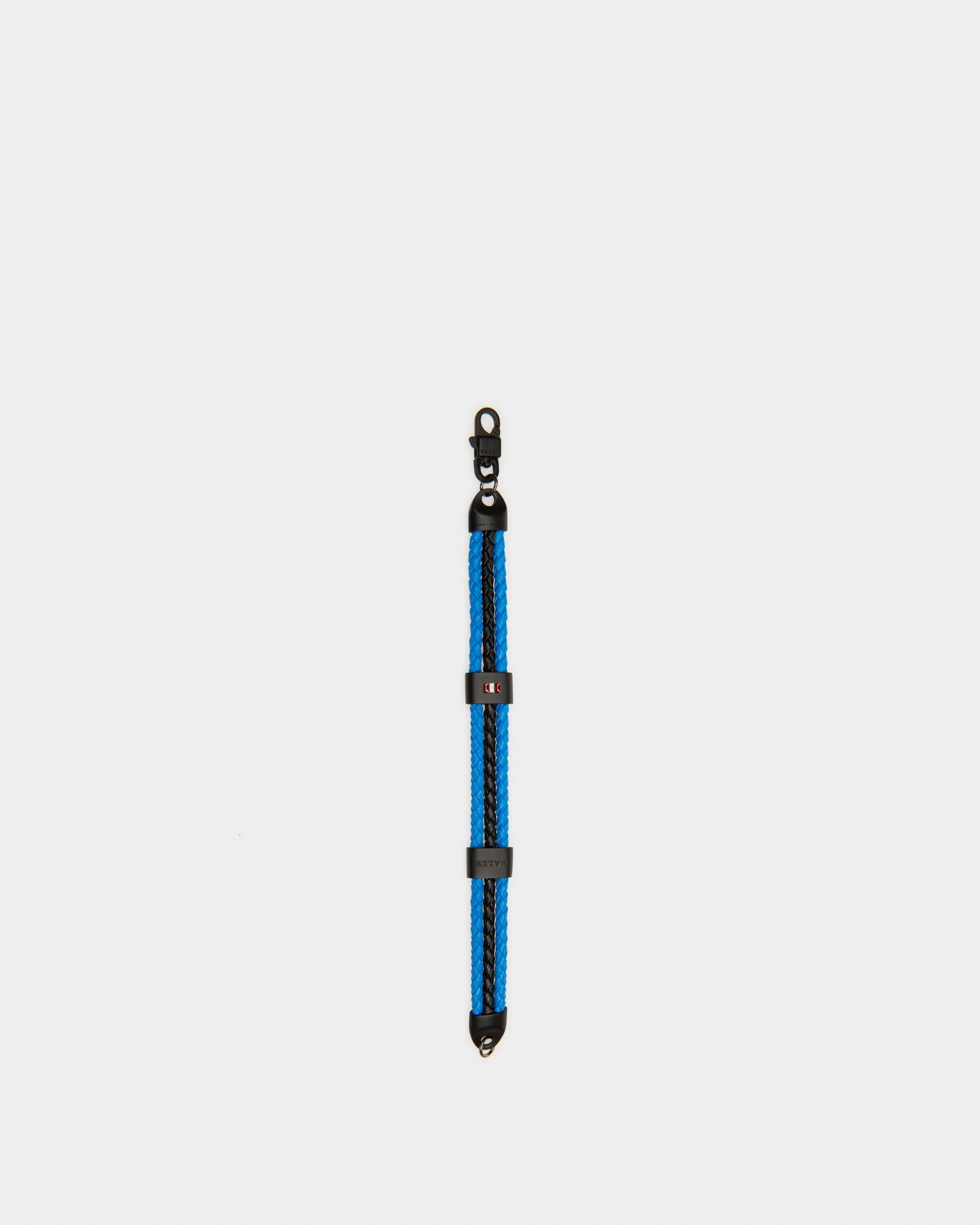 Phelsy Bracciale In Pelle Blu E Nera - Uomo - Bally - 02