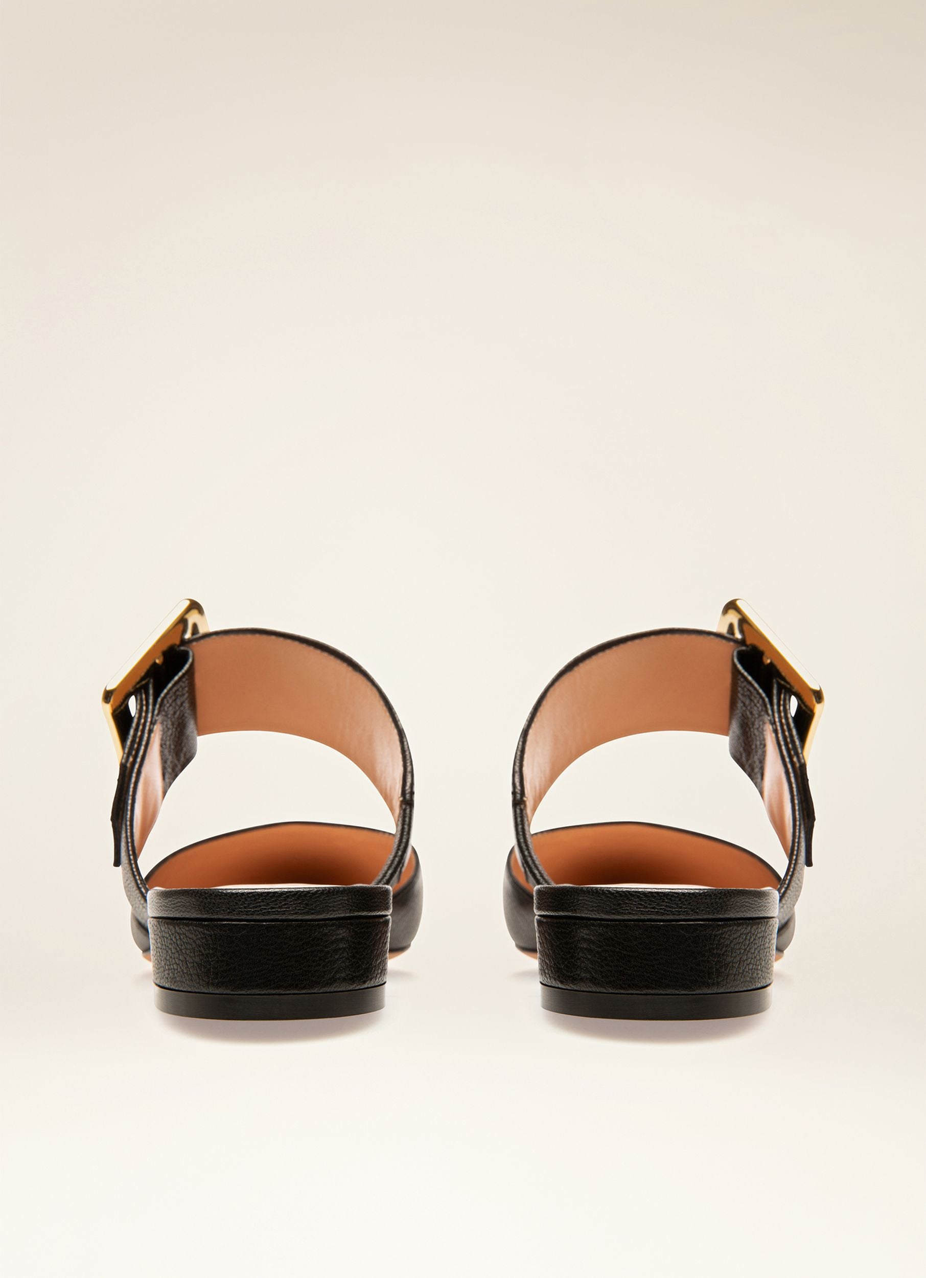 Jemina Flat Slipper In Pelle Nera - Donna - Bally - 03