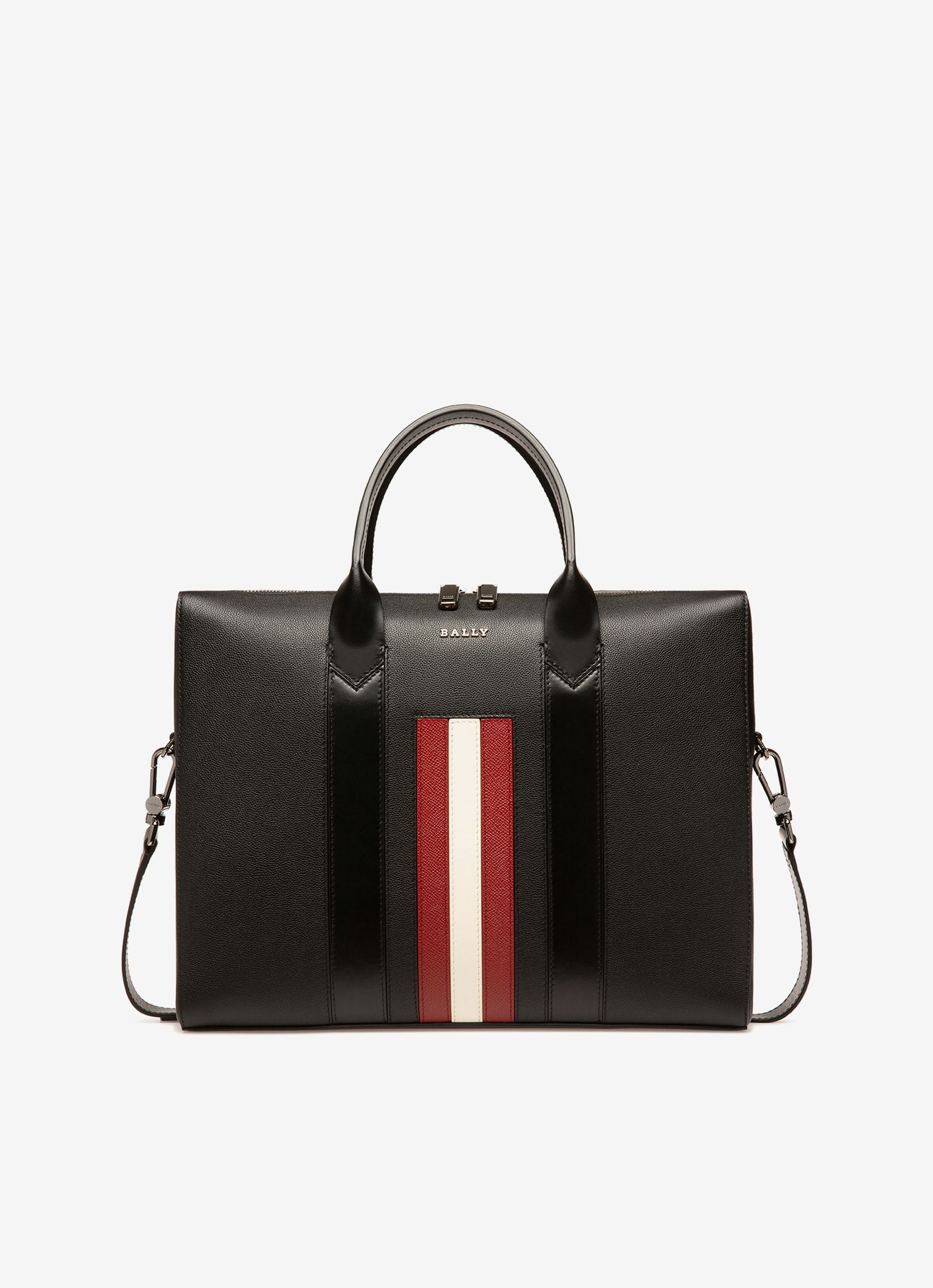 Elter Valigetta In Pelle Nera - Uomo - Bally - 01