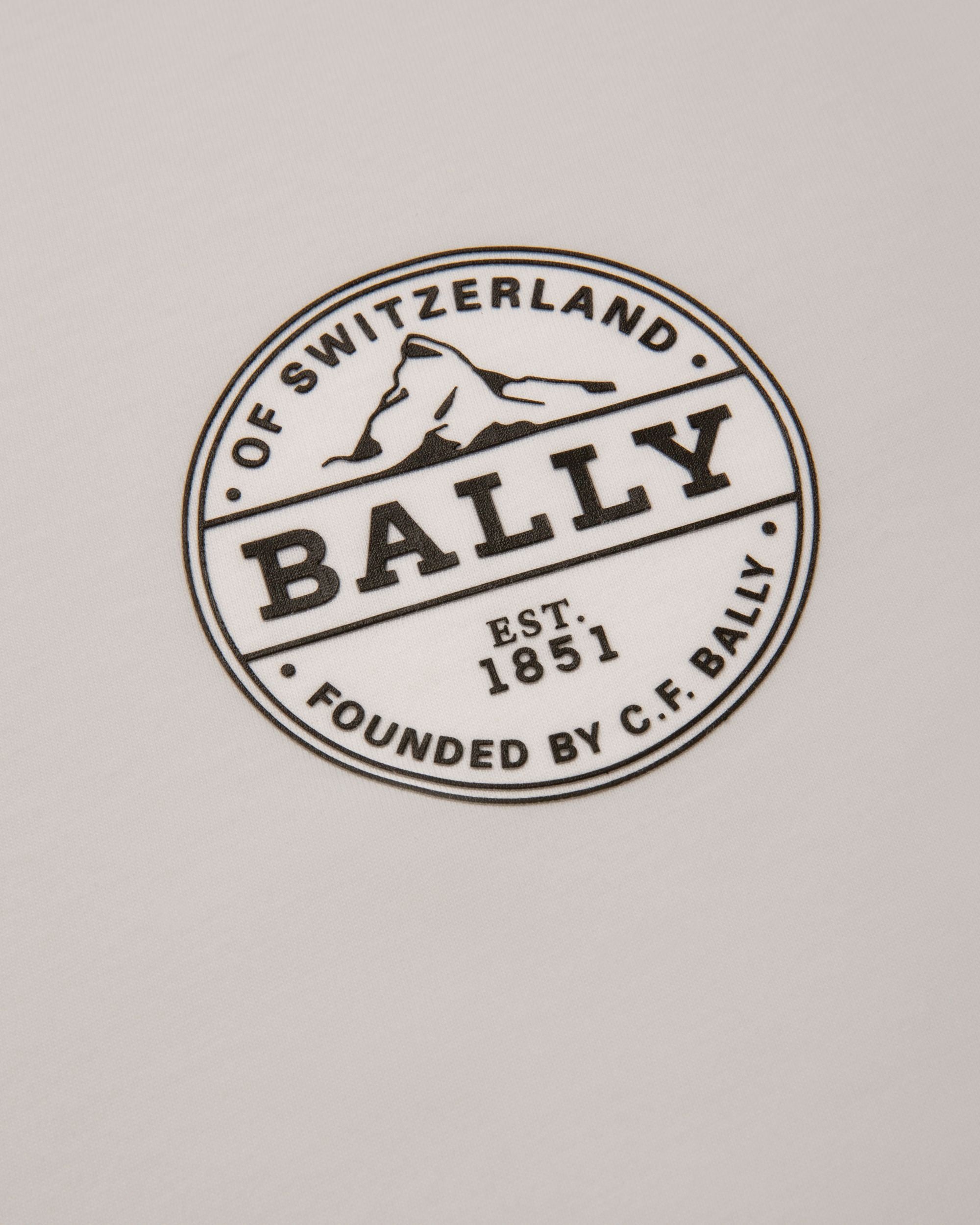 T-Shirt Con Logo Bally In Cotone Bianco - Uomo - Bally - 03
