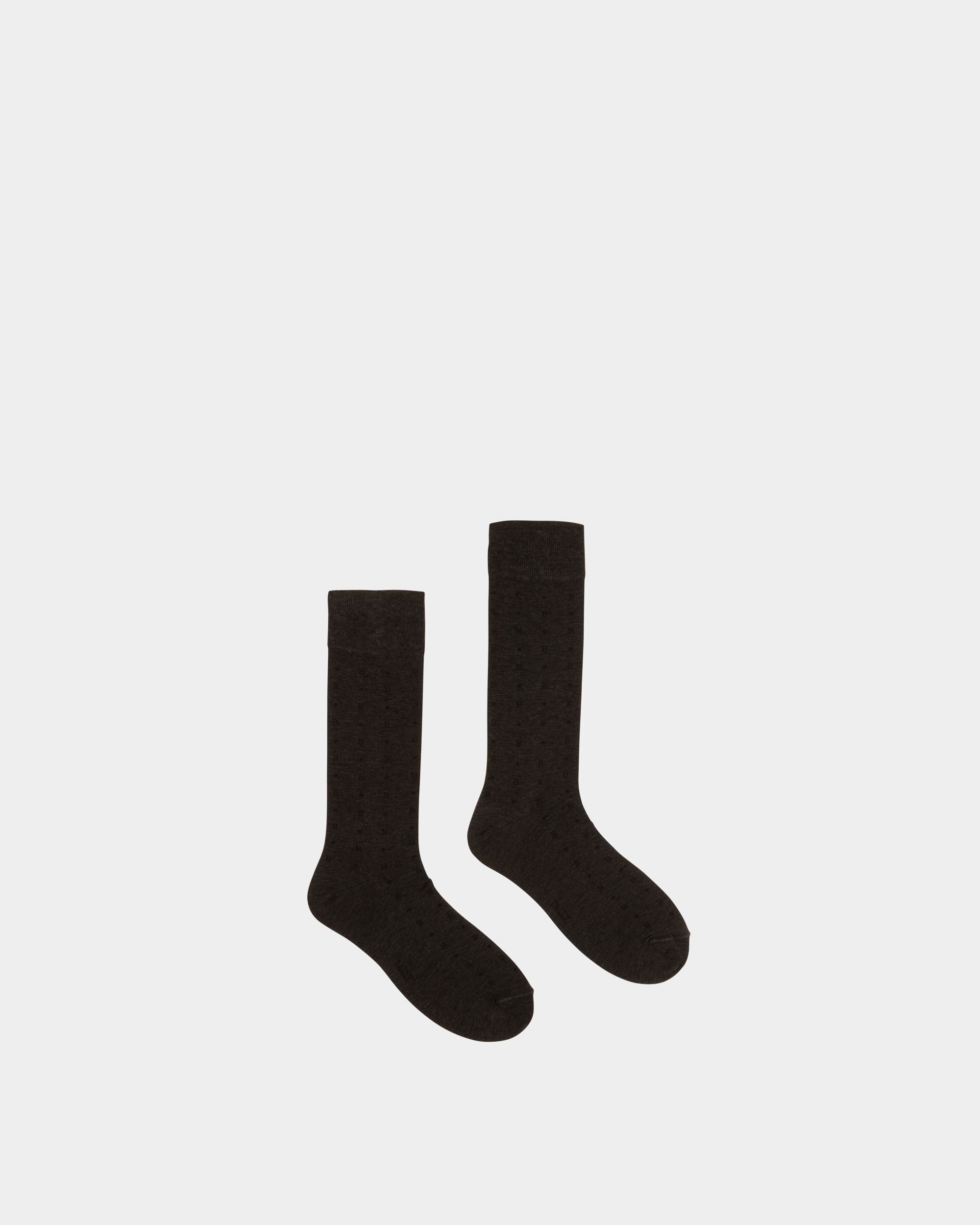 Calzini Di Cotone Grigio E Nero - Uomo - Bally - 01