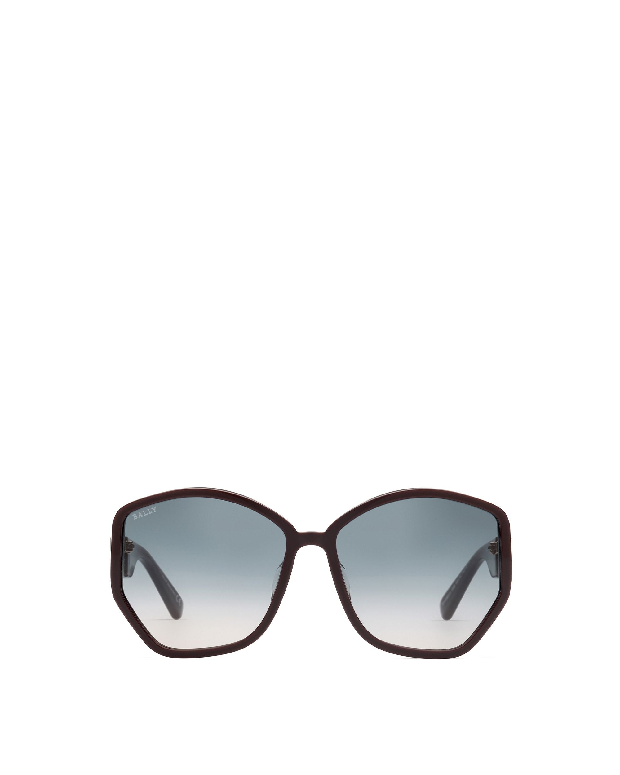 Nouveau Occhiali Da Sole In Acetato Viola Tinta Unita Con Lenti Sfumate Grigio Fumo - Donna - Bally - 01