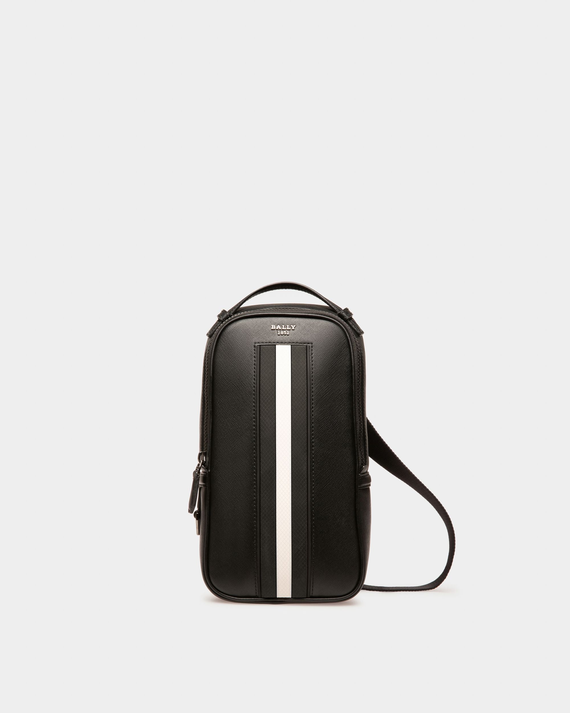 Malikho Sling Bag In Pelle Riciclata Nera - Uomo - Bally - 01