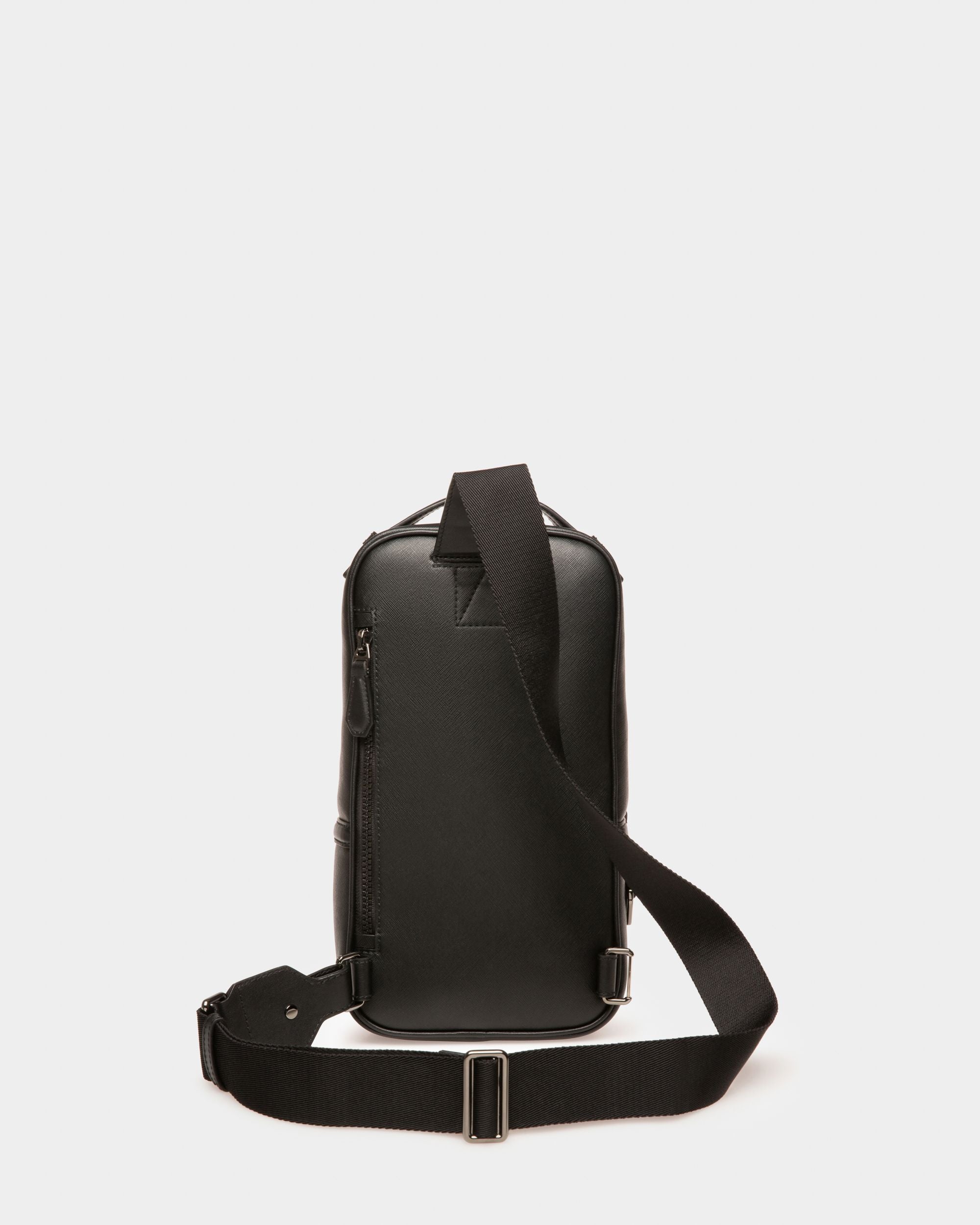 Malikho Sling Bag In Pelle Riciclata Nera - Uomo - Bally - 03