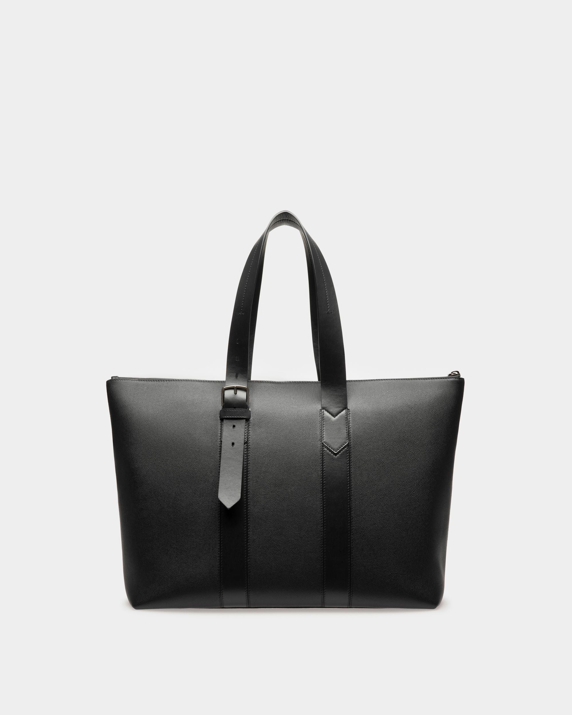 Eland Borsa Tote In Pelle Nera - Uomo - Bally - 02