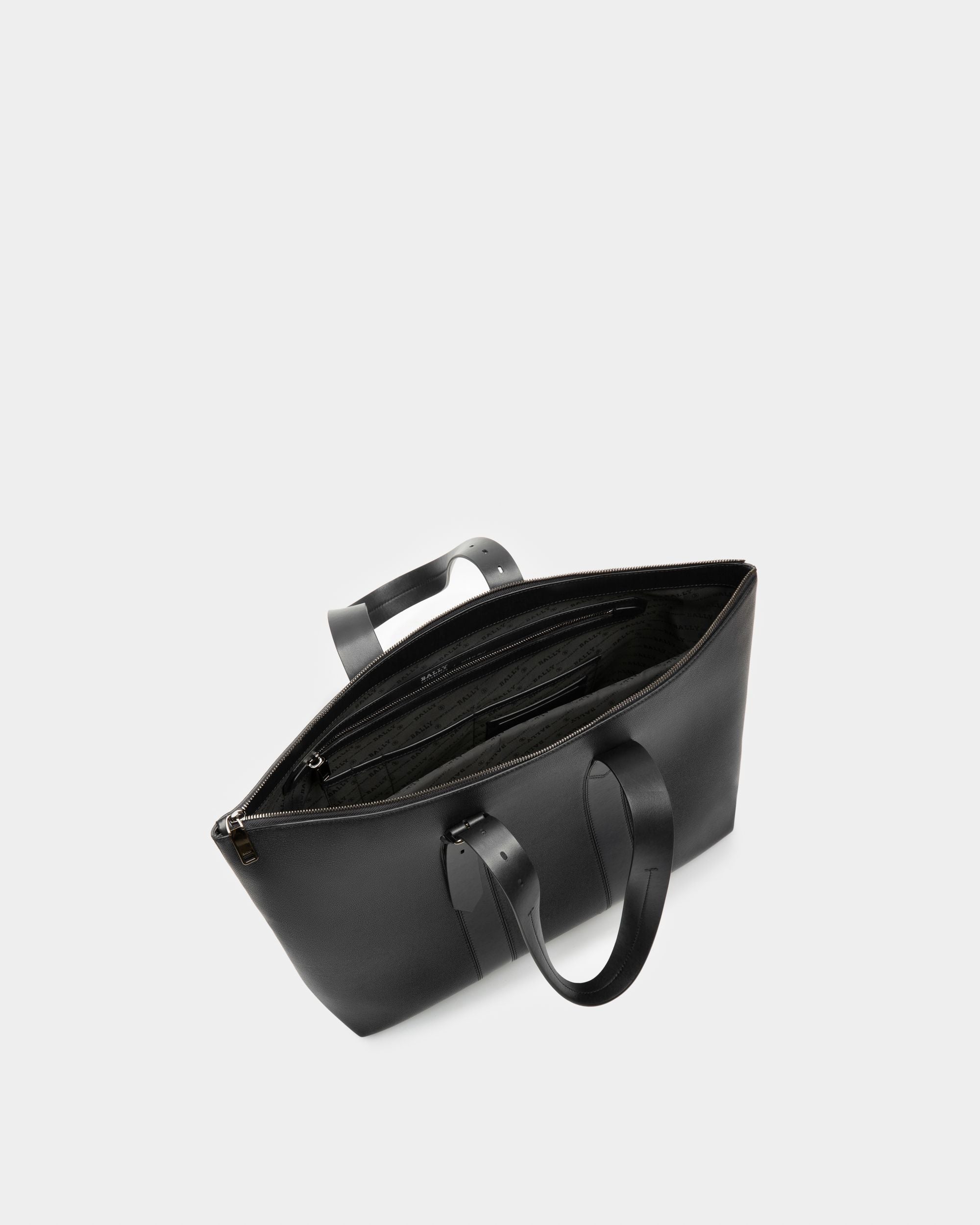 Eland Borsa Tote In Pelle Nera - Uomo - Bally - 03