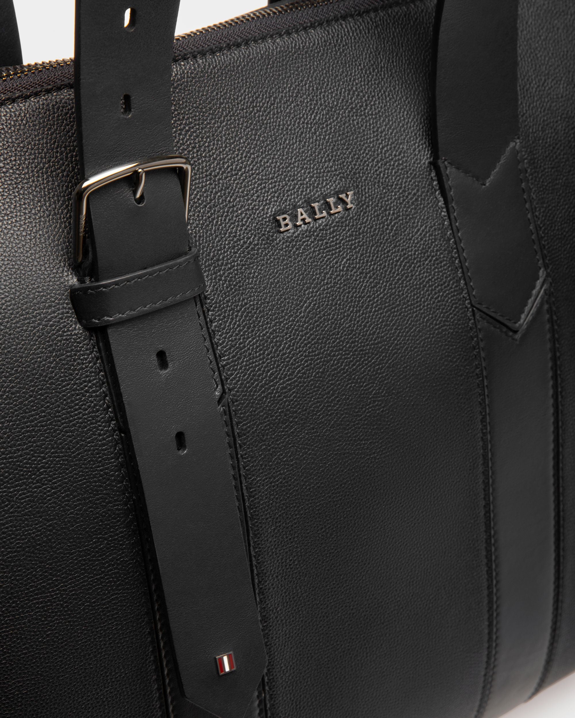Eland Borsa Tote In Pelle Nera - Uomo - Bally - 04