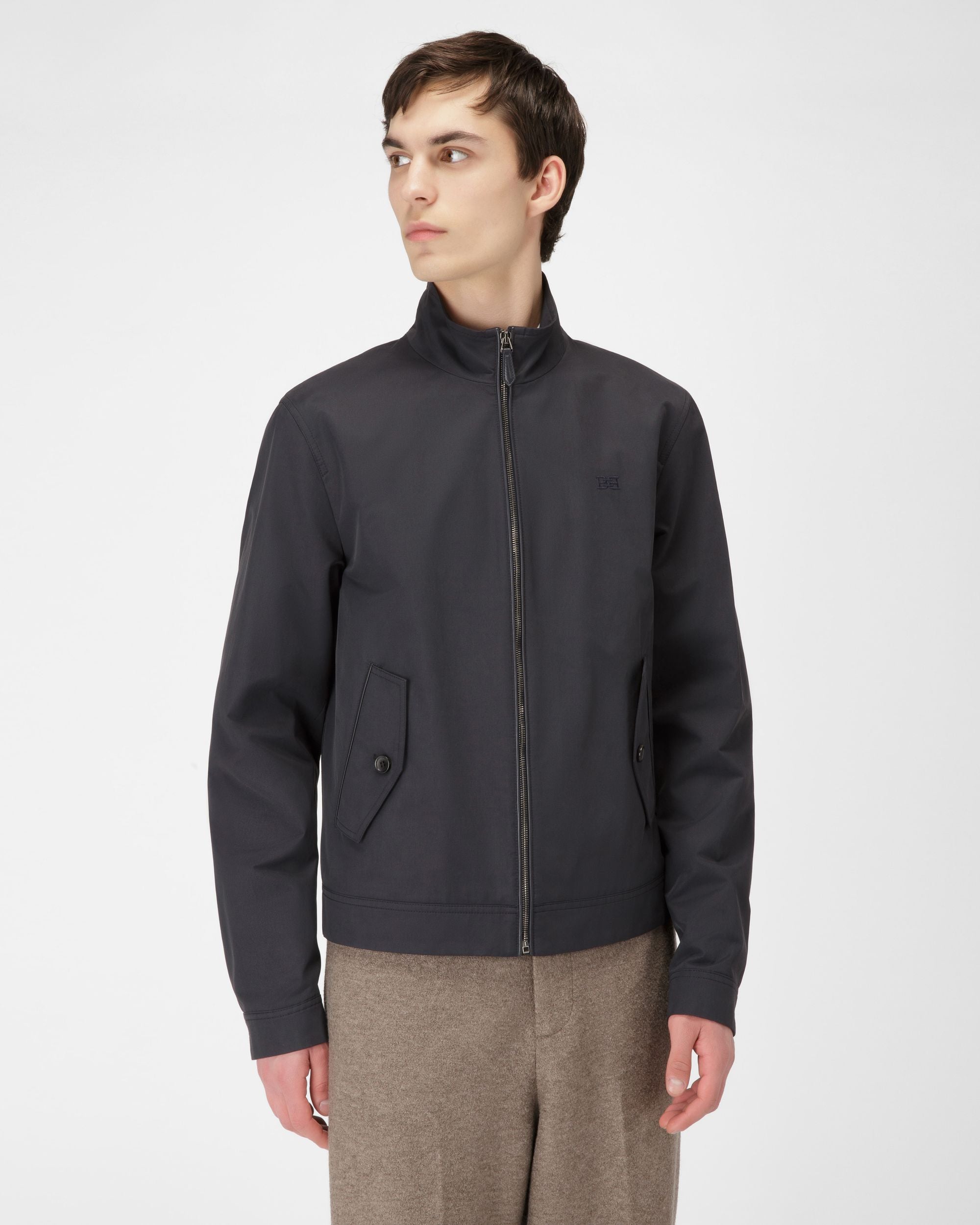 Giacca In Misto Cotone Blu Navy - Uomo - Bally - 01