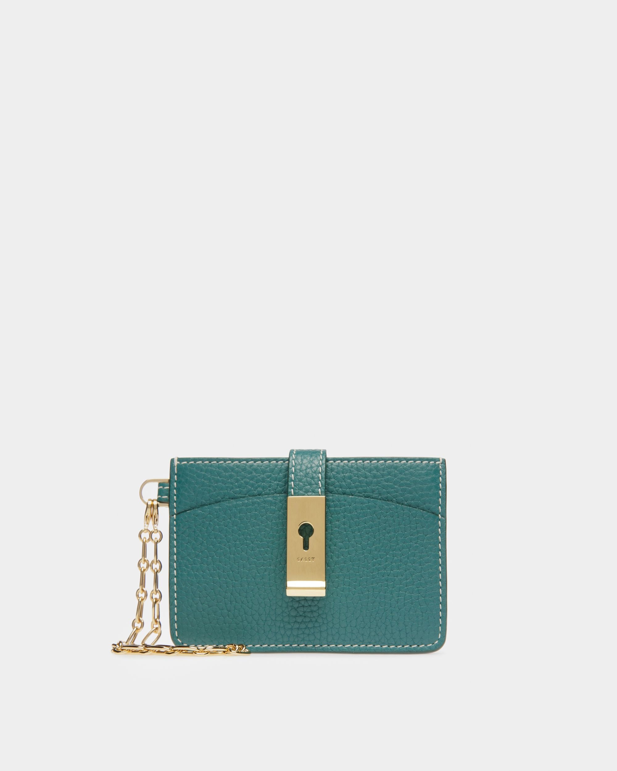 Ava Portatessere In Pelle Verde Scuro - Donna - Bally - 01