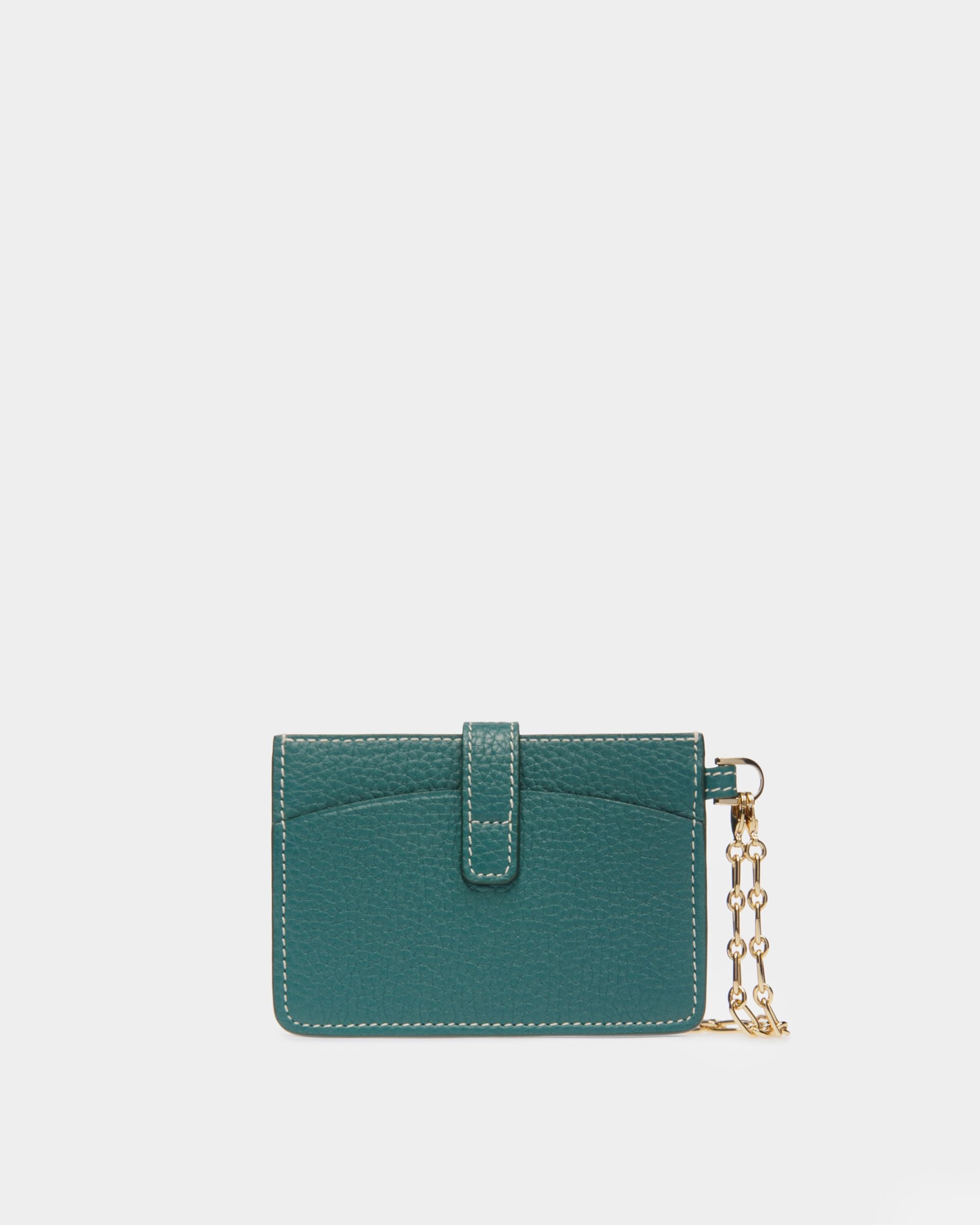 Ava Portatessere In Pelle Verde Scuro - Donna - Bally - 02
