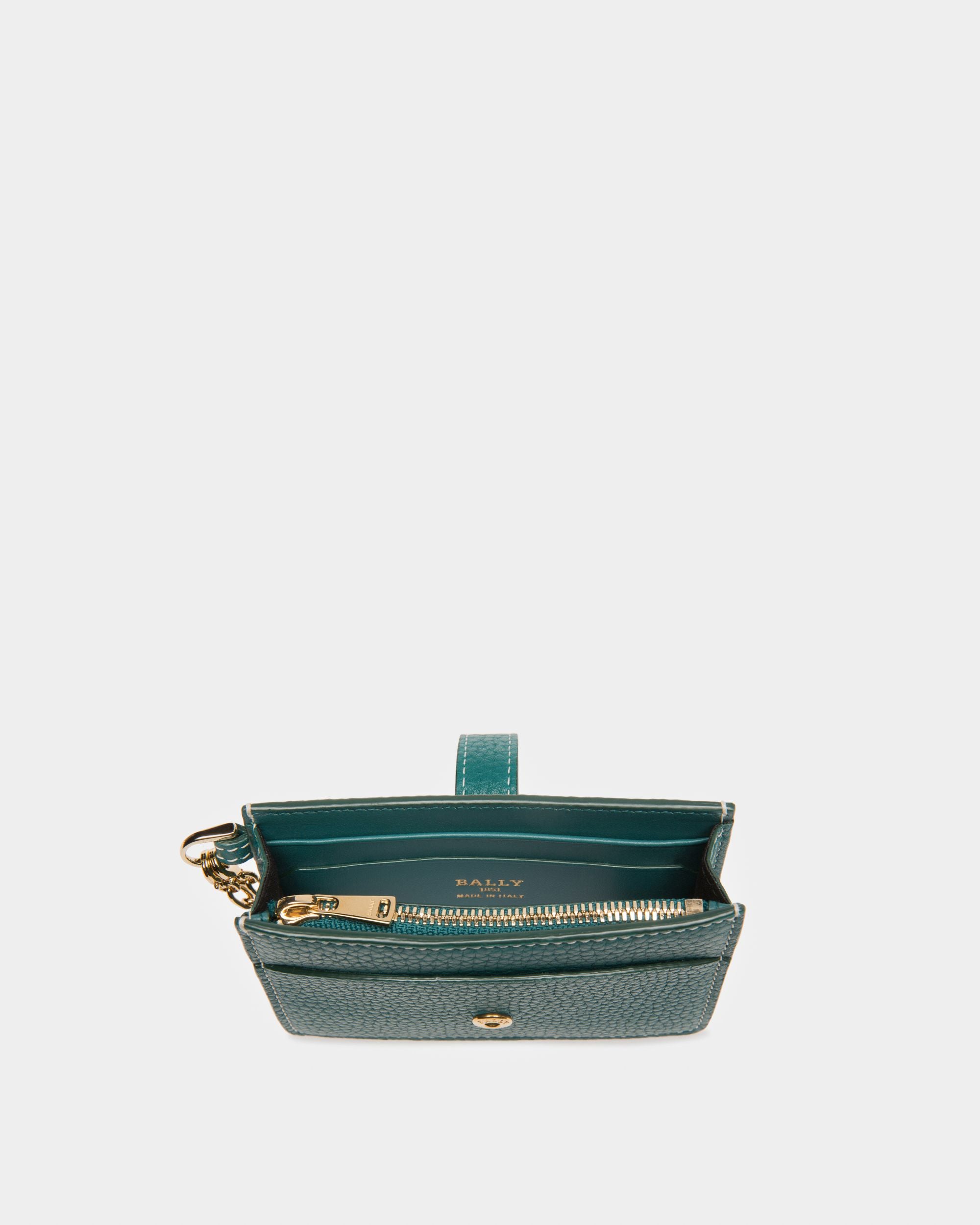 Ava Portatessere In Pelle Verde Scuro - Donna - Bally - 03