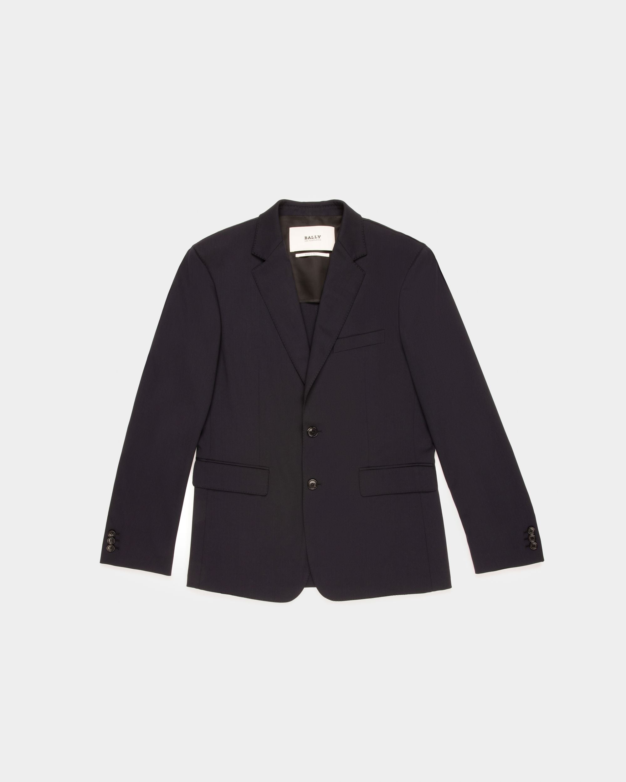 Giacca Elegante In Misto Cotone Blu Navy Scuro - Uomo - Bally - 01
