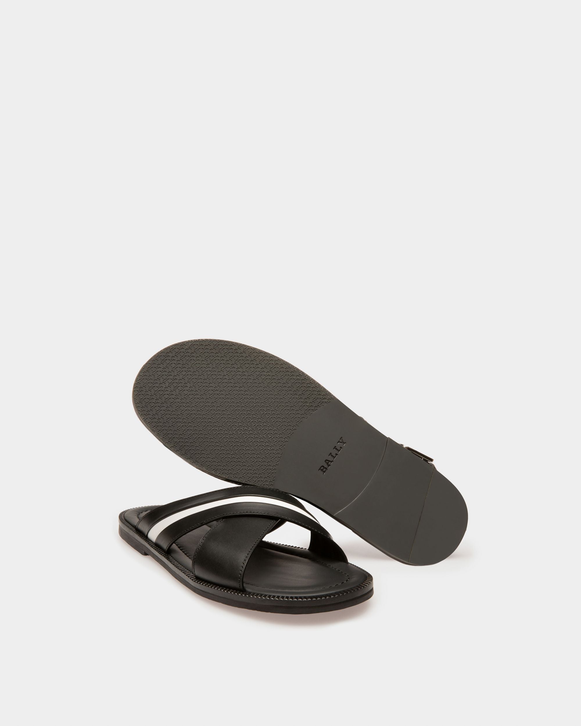 Jabil Sandali In Pelle Nera - Uomo - Bally - 04