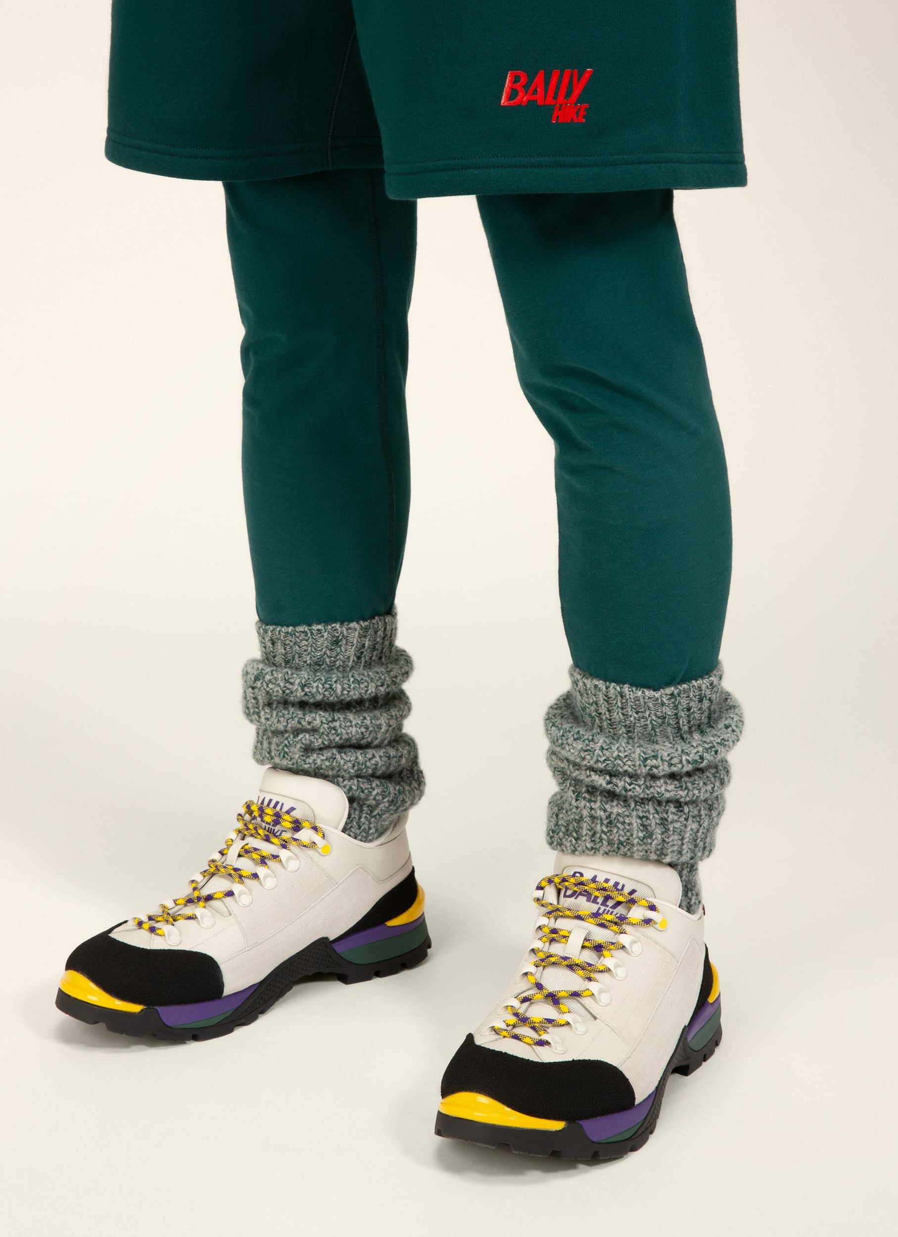 Bally Hike 2 Scarpe Da Trekking In Pelle In Bianco Polvere - Uomo - Bally - 05