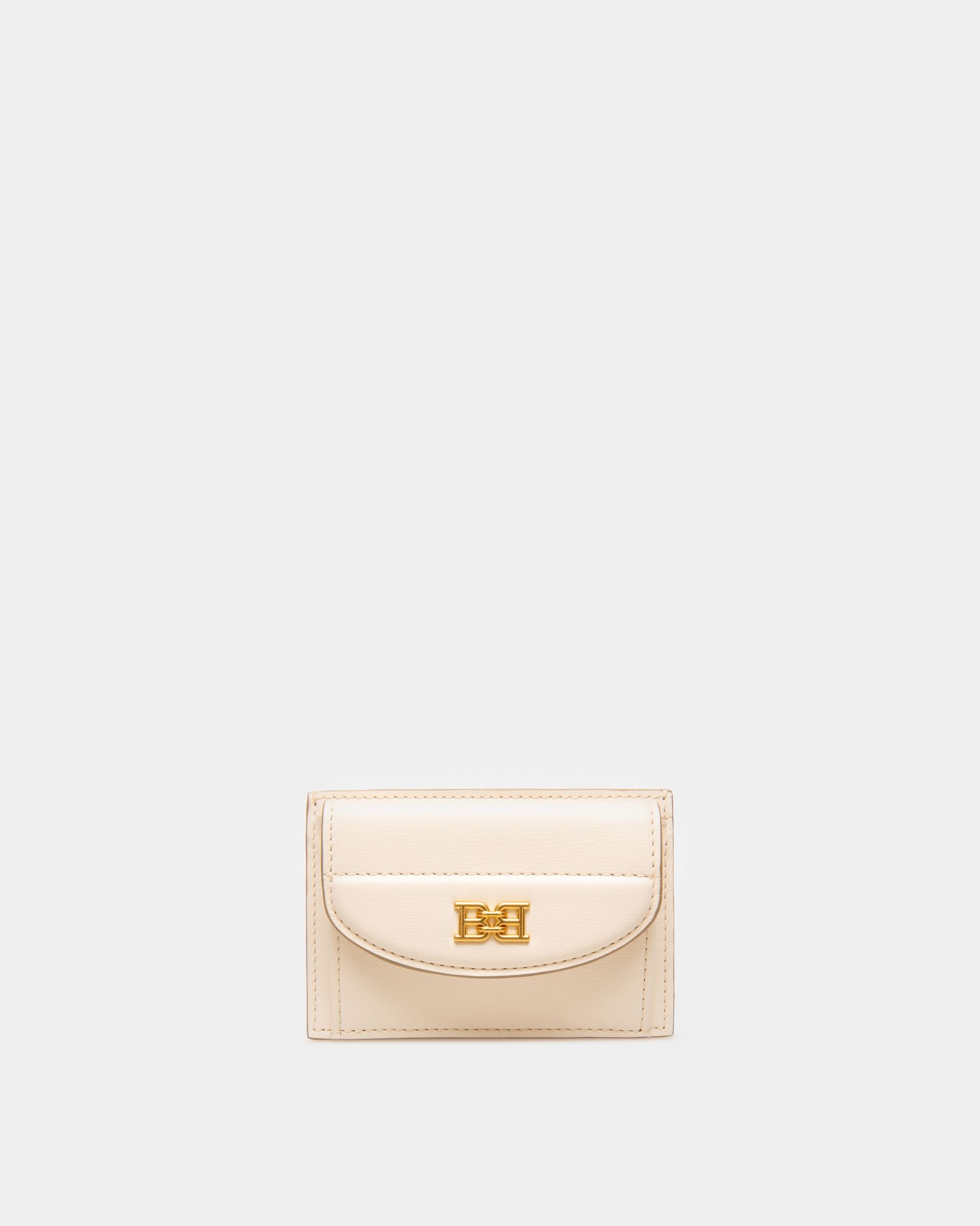 Belky Portatessere In Pelle Avorio - Donna - Bally - 01