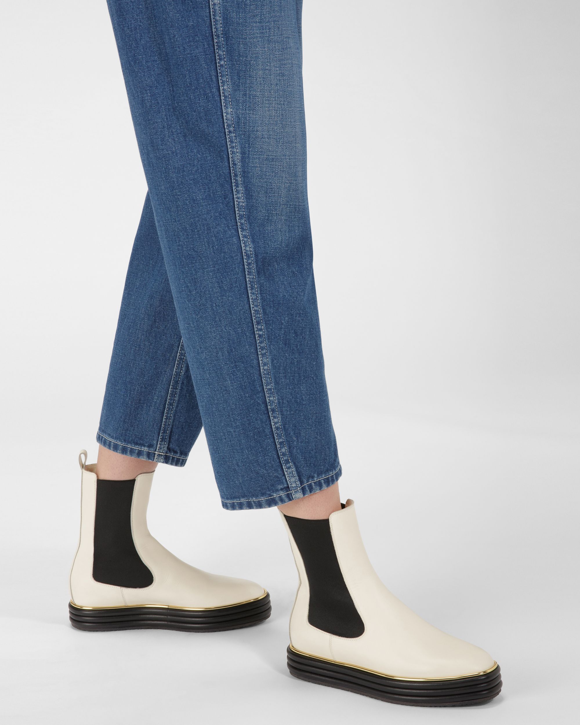 Faelisa Stivali In Pelle Avorio - Donna - Bally - 03