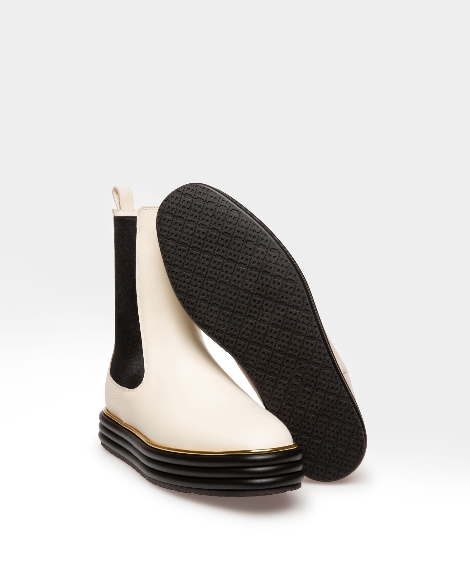 Faelisa Stivali In Pelle Avorio - Donna - Bally - 05