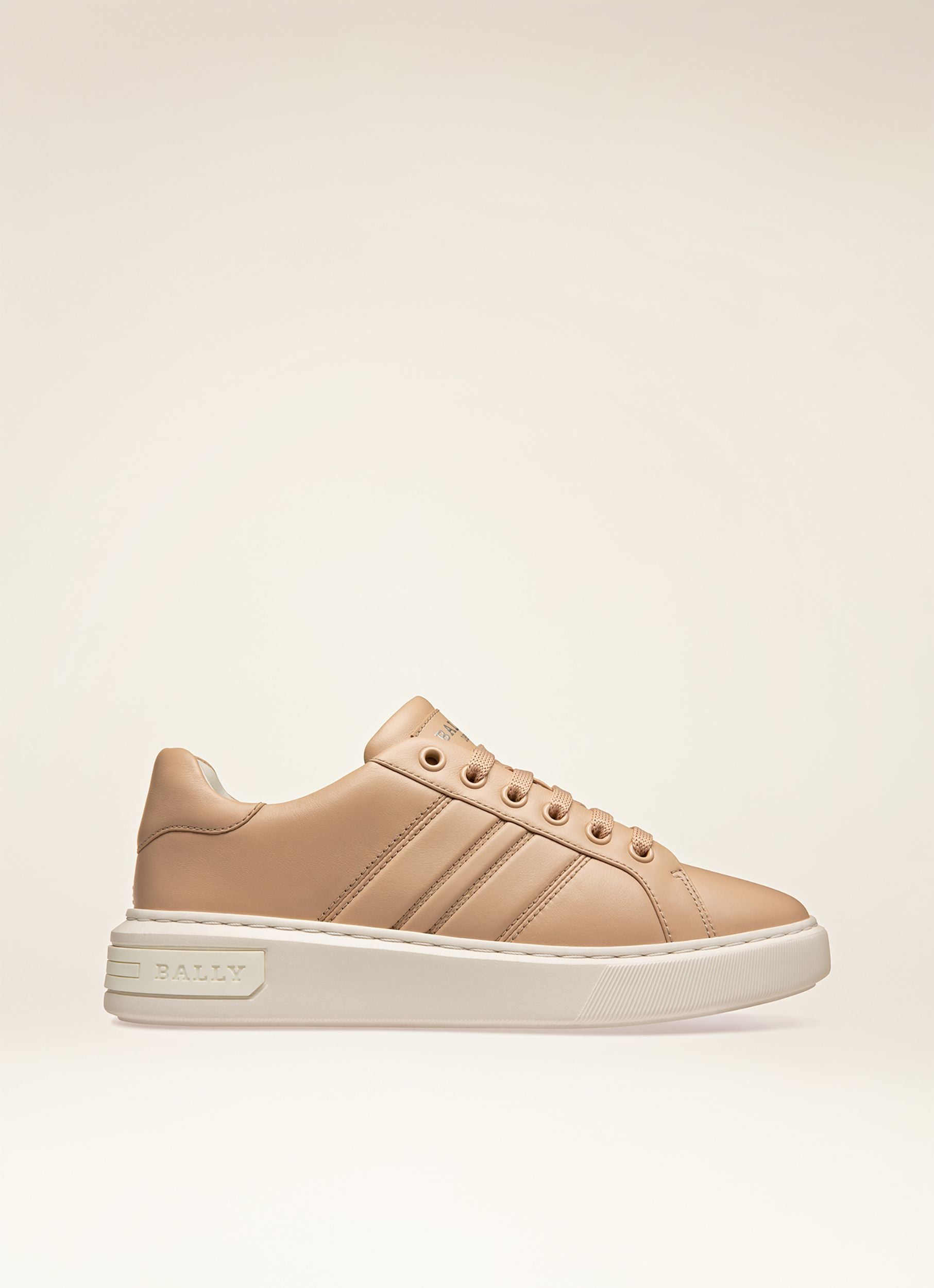 Mandye Sneakers In Pelle Rosa Cipria - Donna - Bally - 01