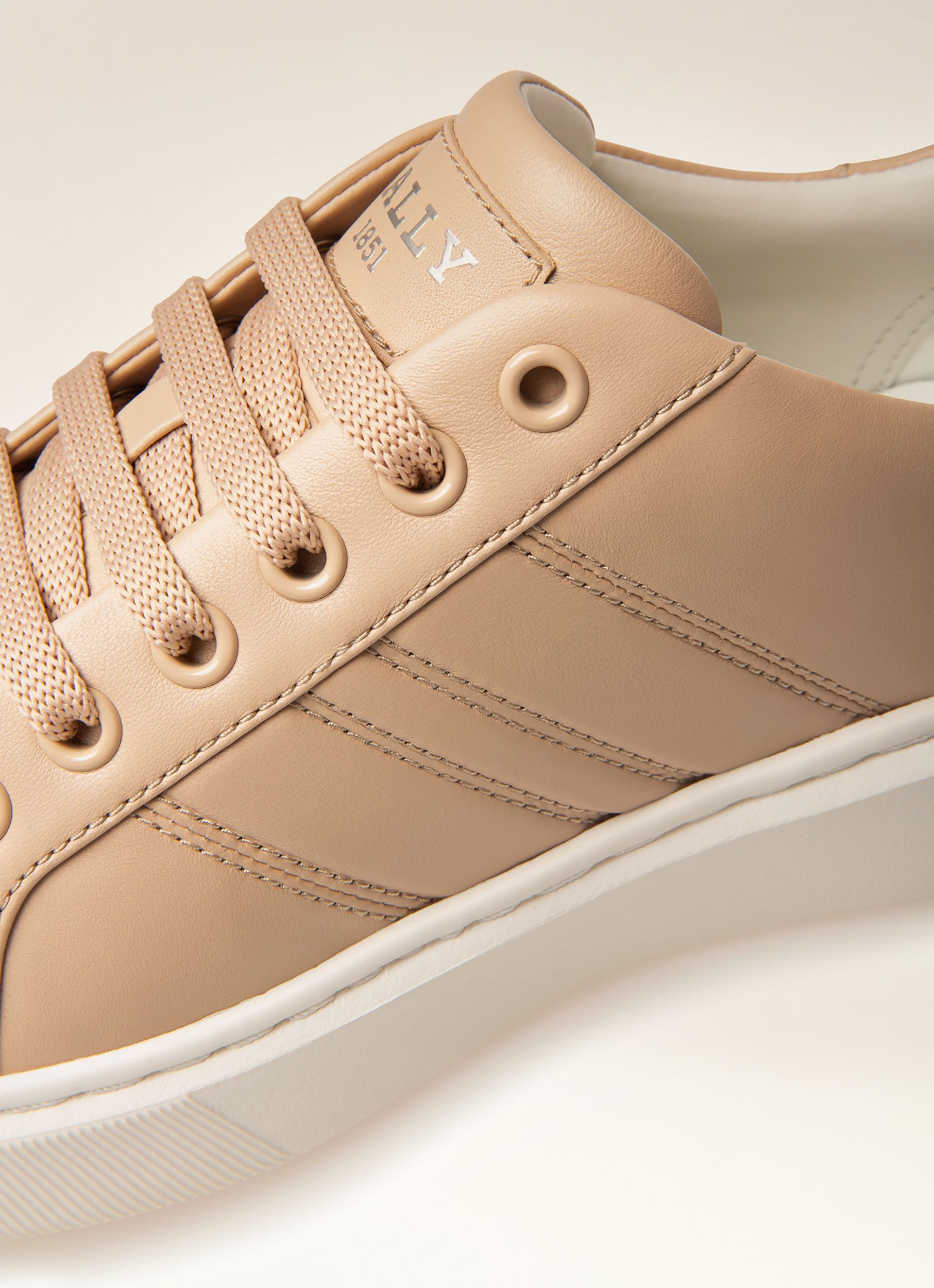 Mandye Sneakers In Pelle Rosa Cipria - Donna - Bally - 02
