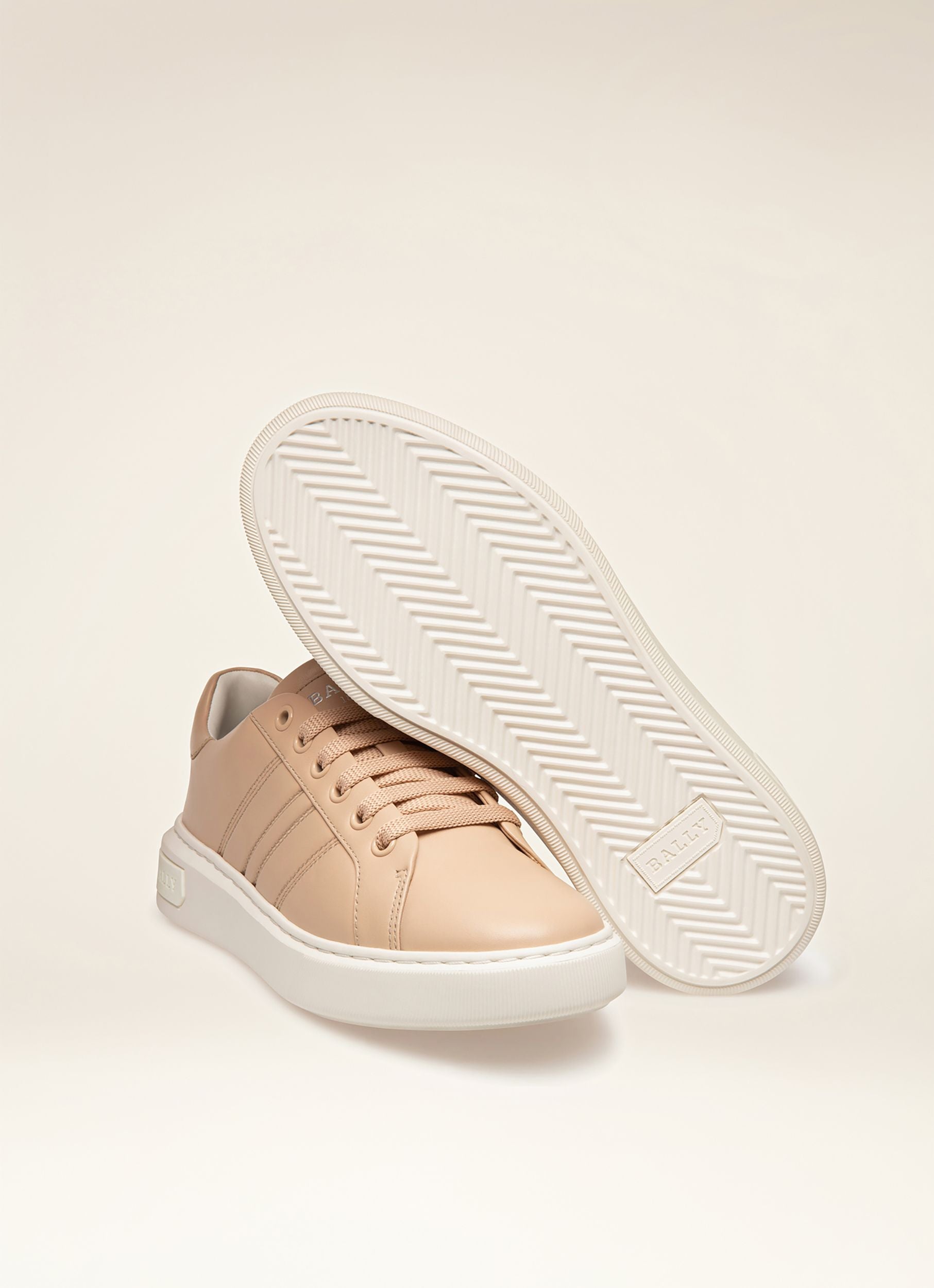 Mandye Sneakers In Pelle Rosa Cipria - Donna - Bally - 03