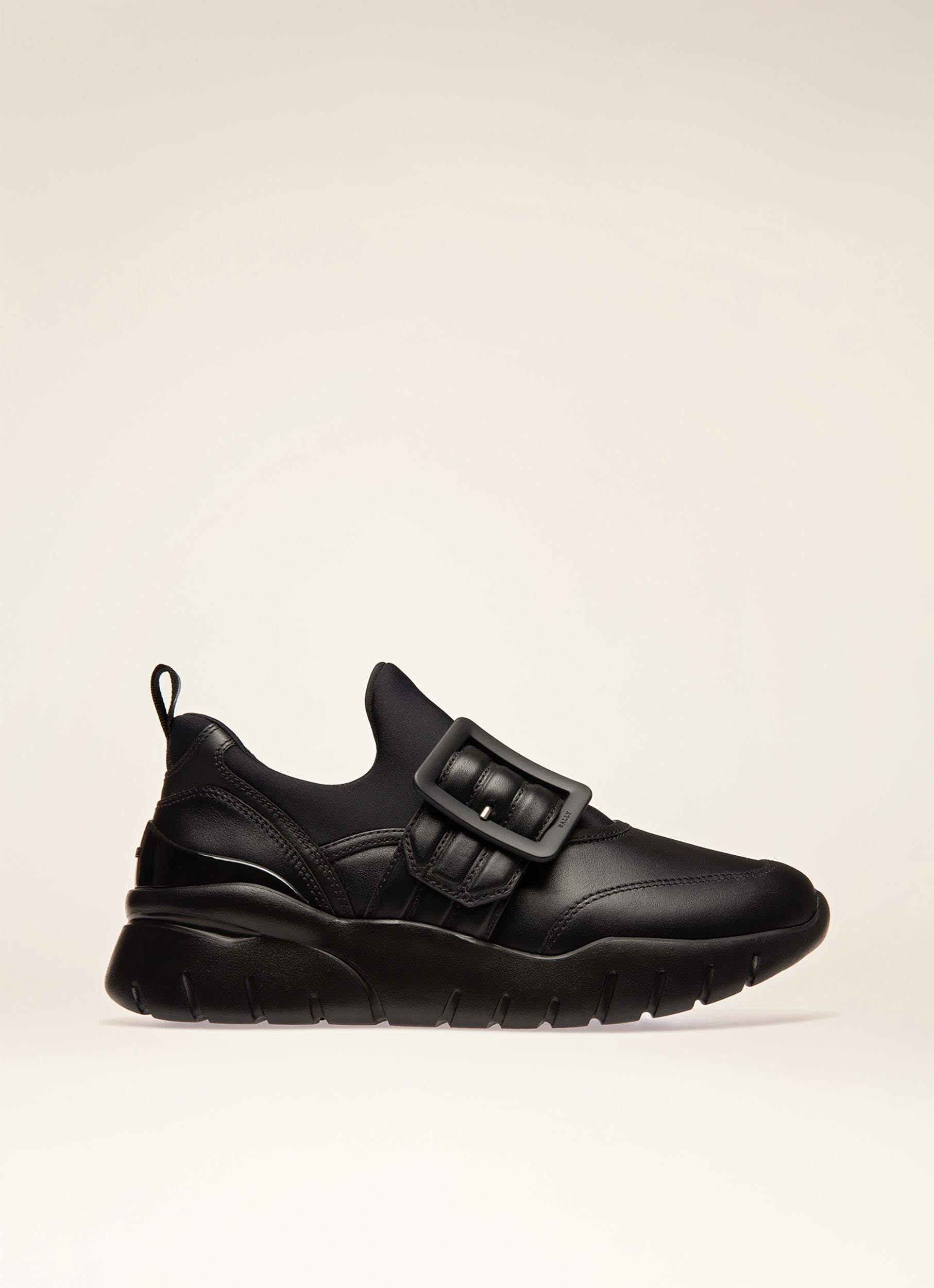 Brinelle Sneakers In Pelle Nera - Donna - Bally - 01