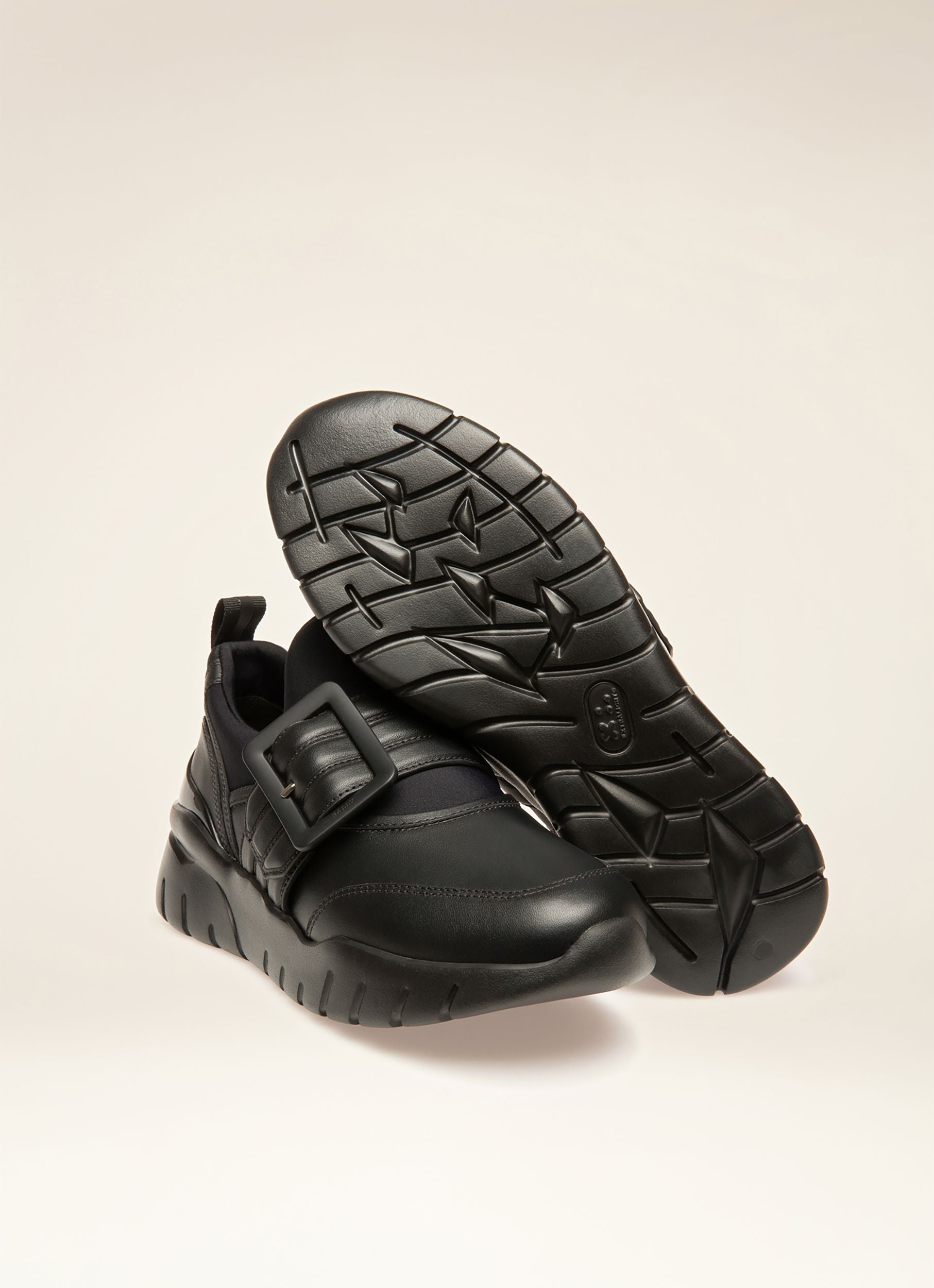Brinelle Sneakers In Pelle Nera - Donna - Bally - 03