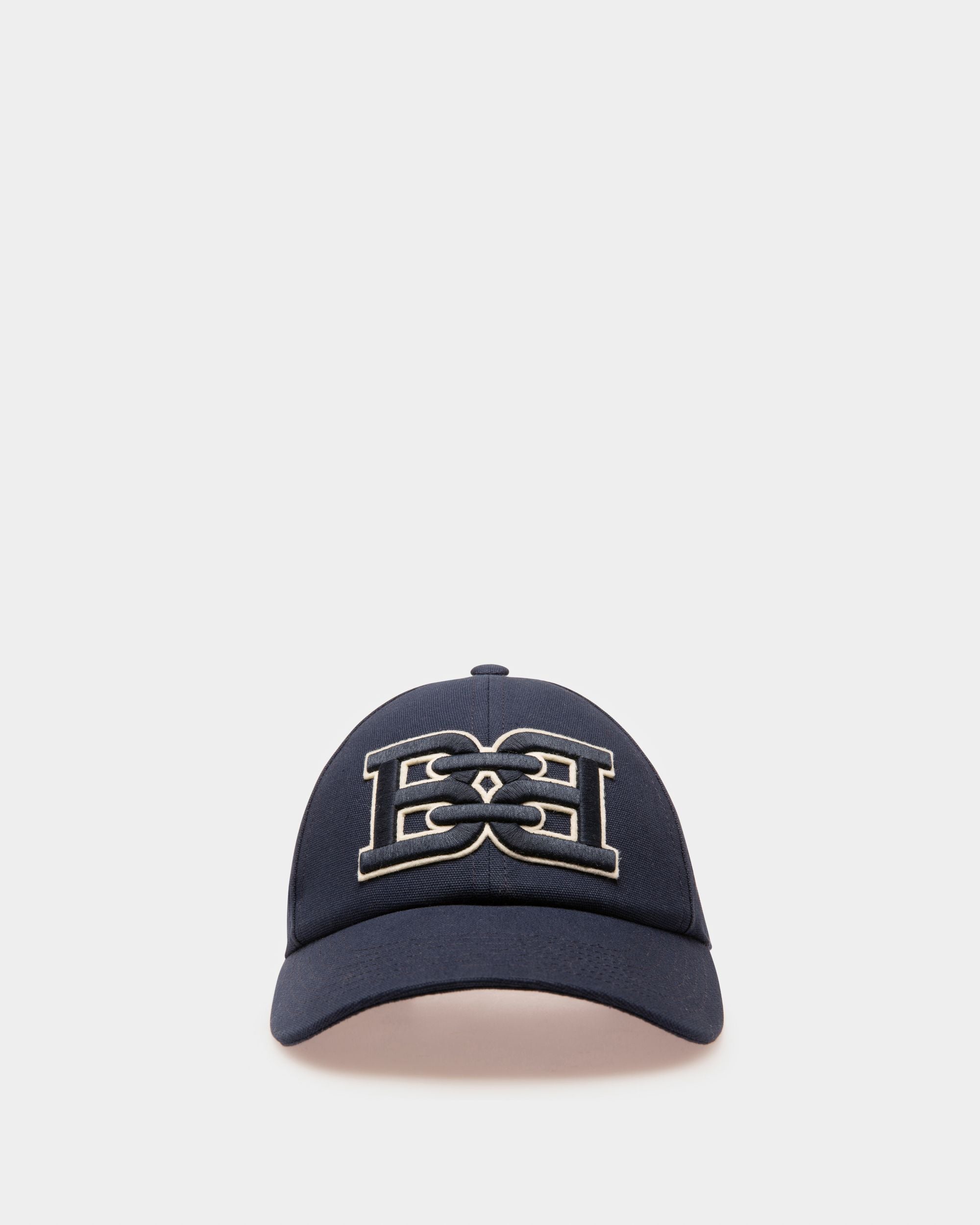 Cappellino B-Chain In Cotone Blu Navy - Uomo - Bally - 01