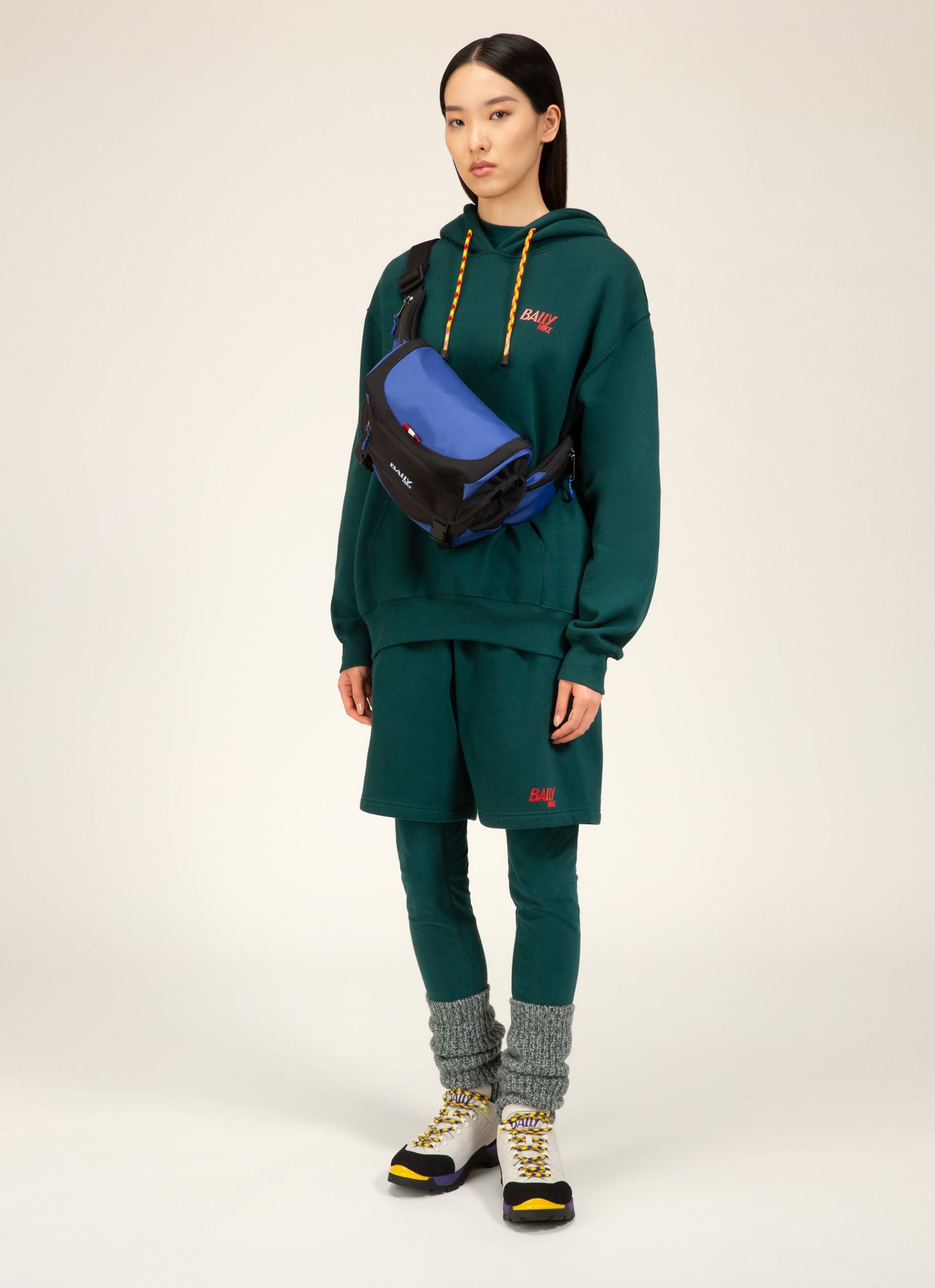 Bally Hike 4 Marsupio In Tessuto Blu E Nero - Uomo - Bally - 03
