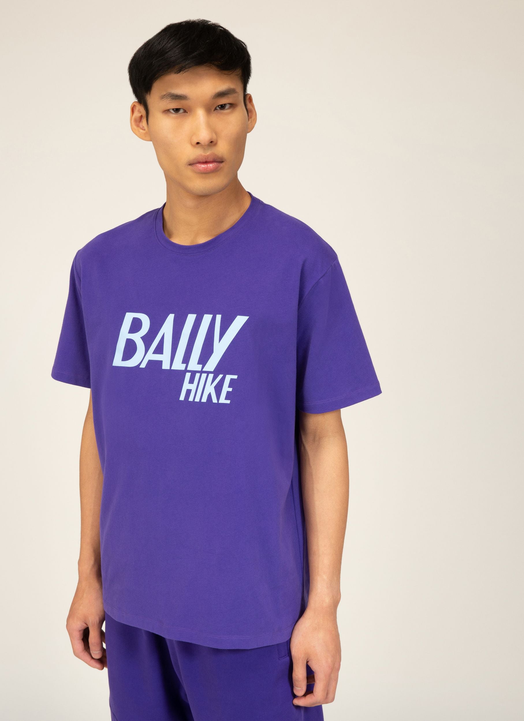 Bally Hike 9 T-Shirt In Cotone Biologico Viola - Uomo - Bally - 02
