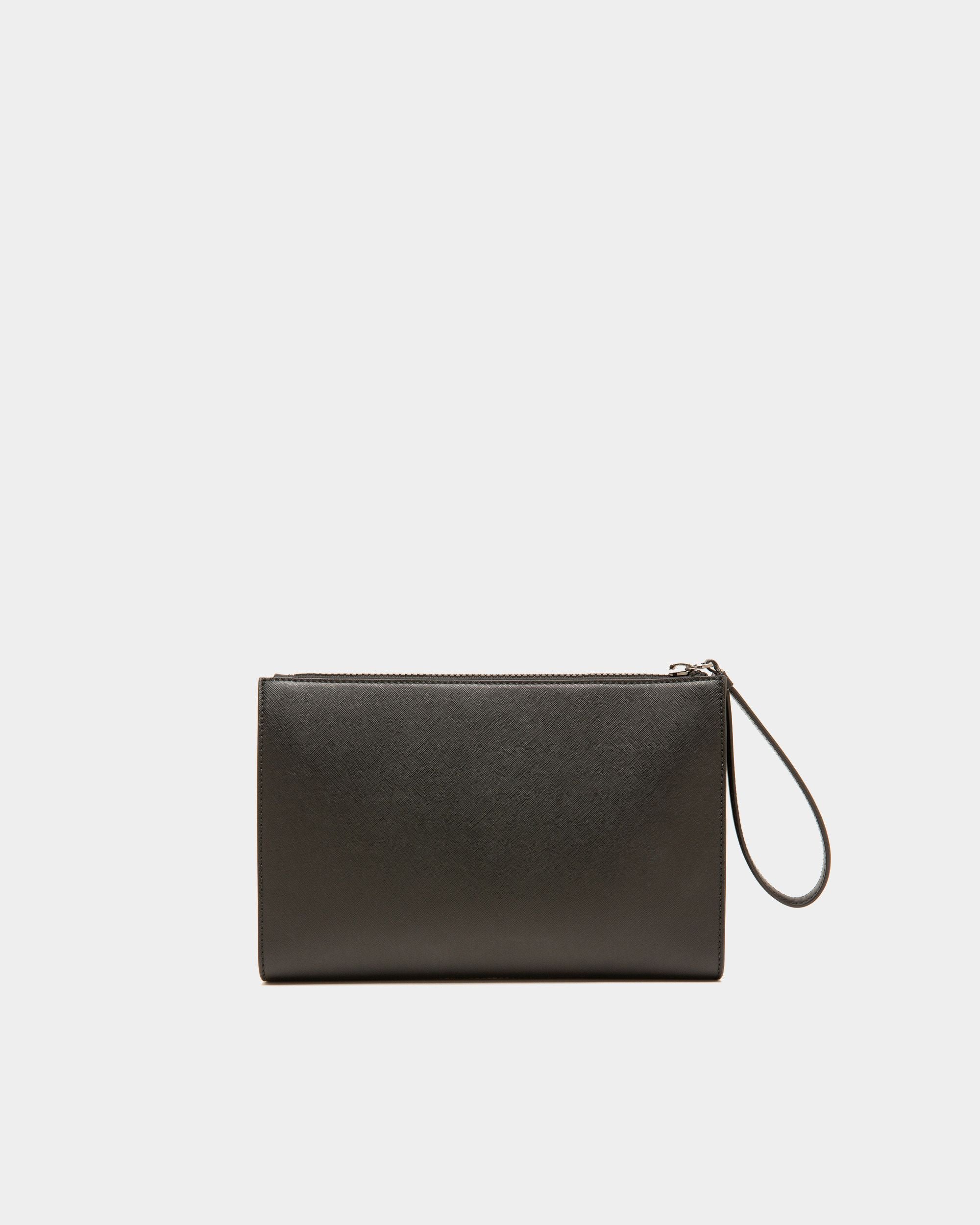 Makid Clutch Bag In Pelle Riciclata Nera - Uomo - Bally - 03