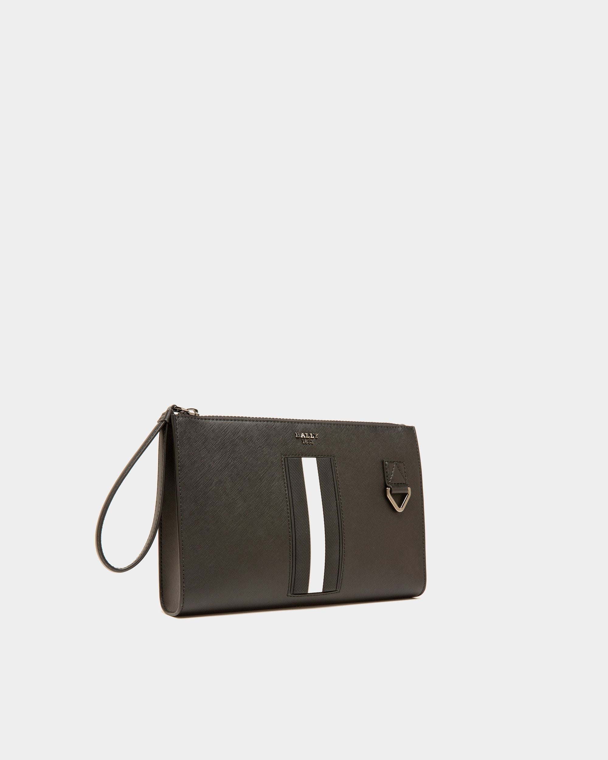 Makid Clutch Bag In Pelle Riciclata Nera - Uomo - Bally - 04