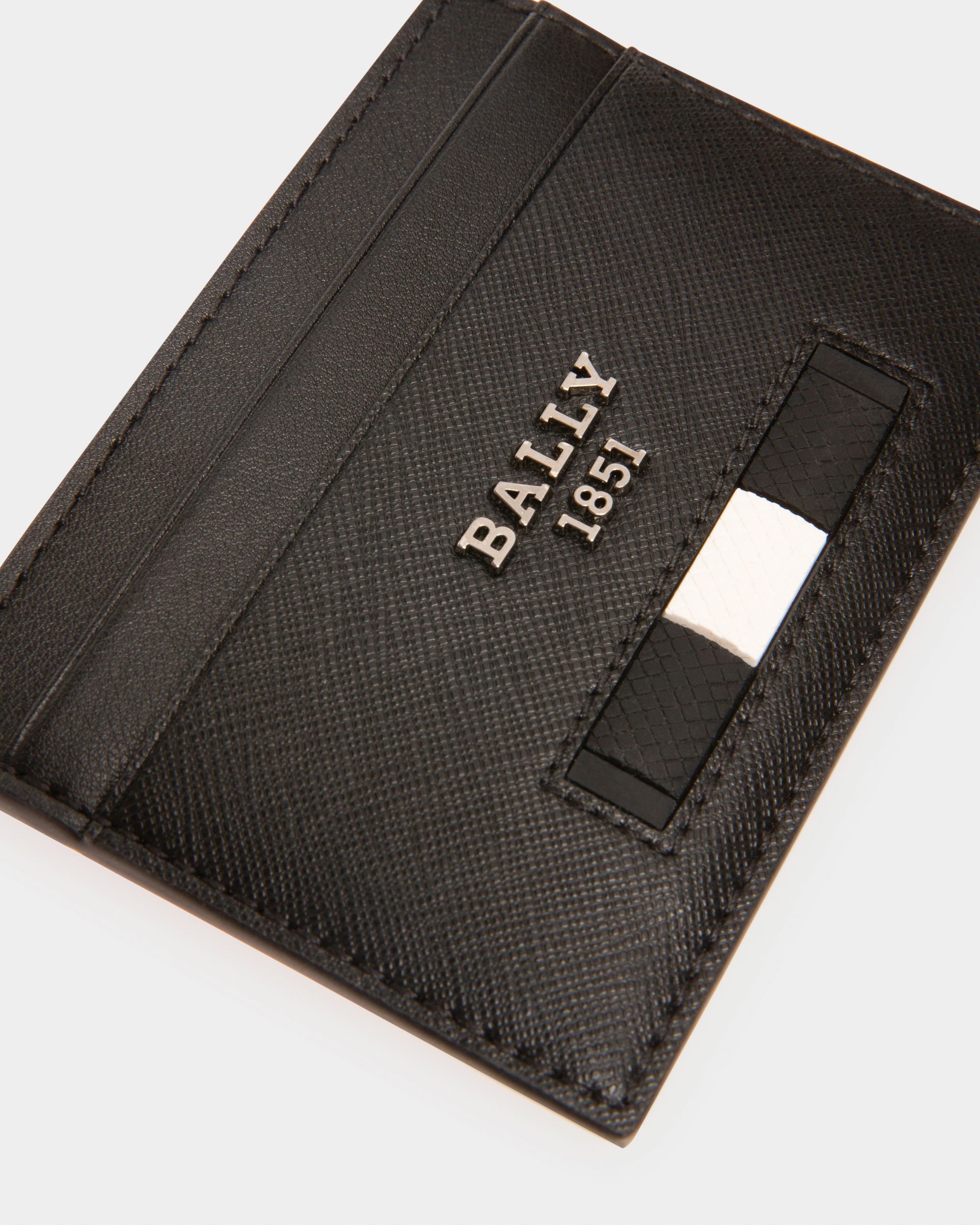Bhar Portacarte In Pelle Nera - Uomo - Bally - 04