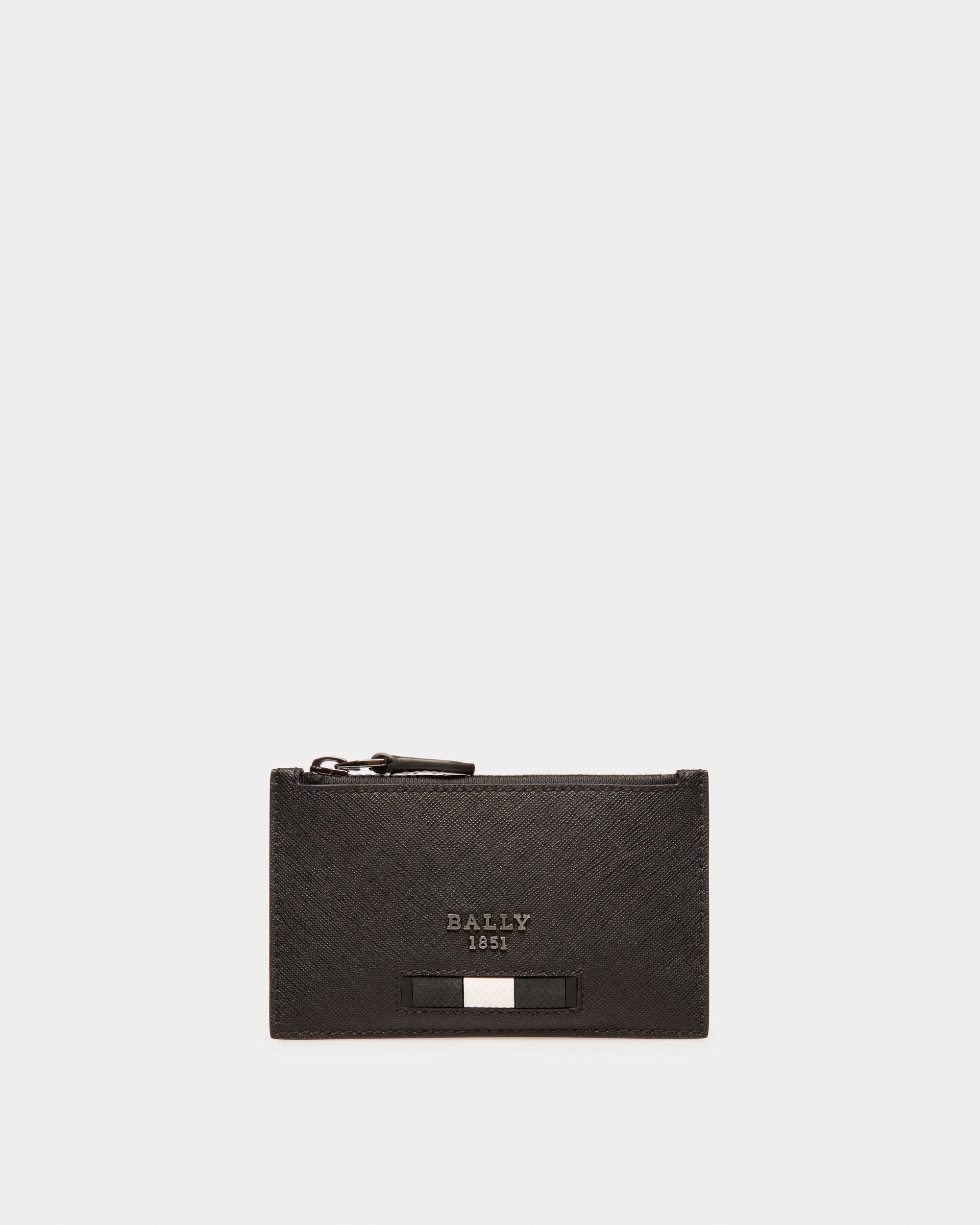 Babe Portatessere In Pelle Nera Riciclata - Uomo - Bally - 01