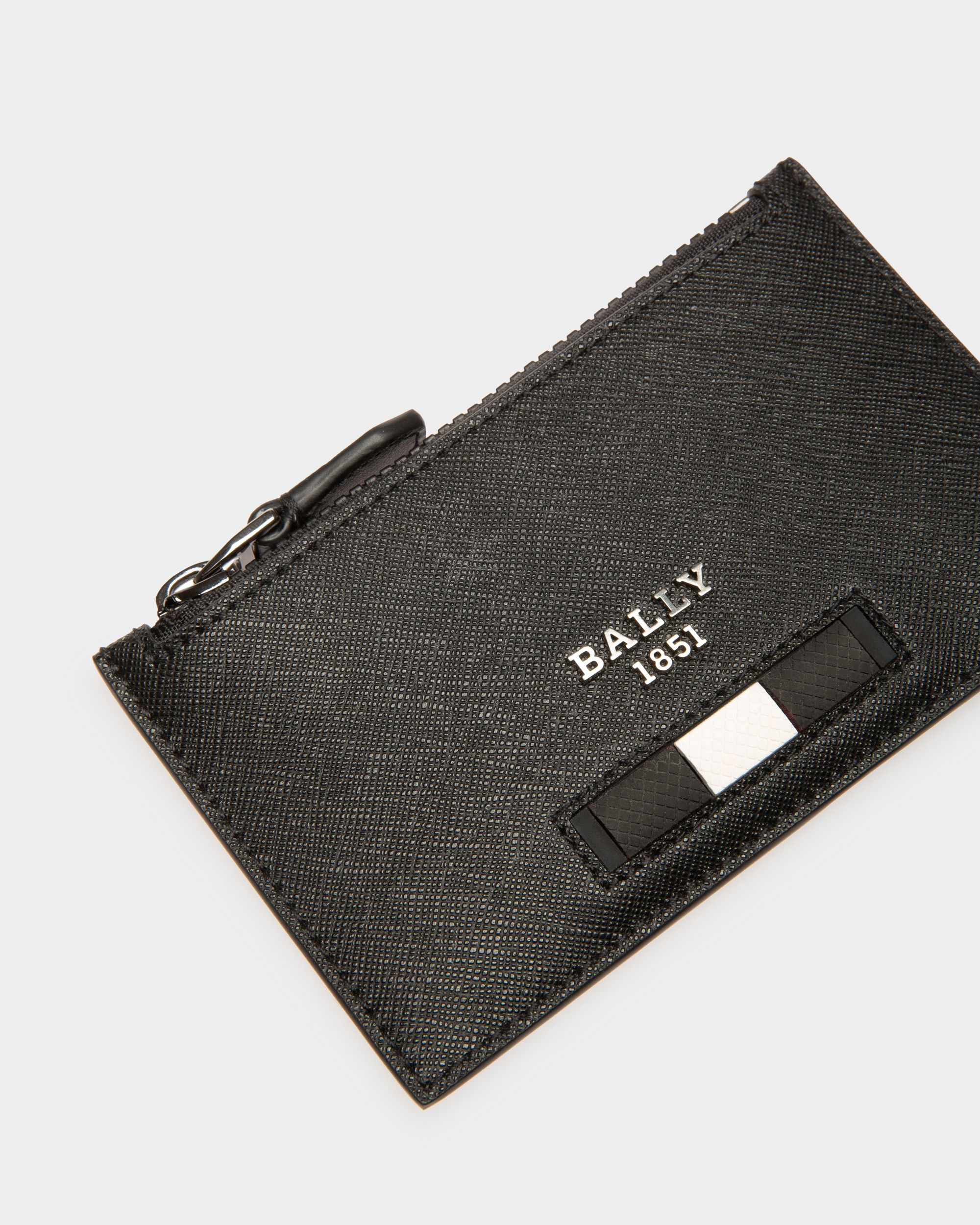 Babe Portatessere In Pelle Nera Riciclata - Uomo - Bally - 04