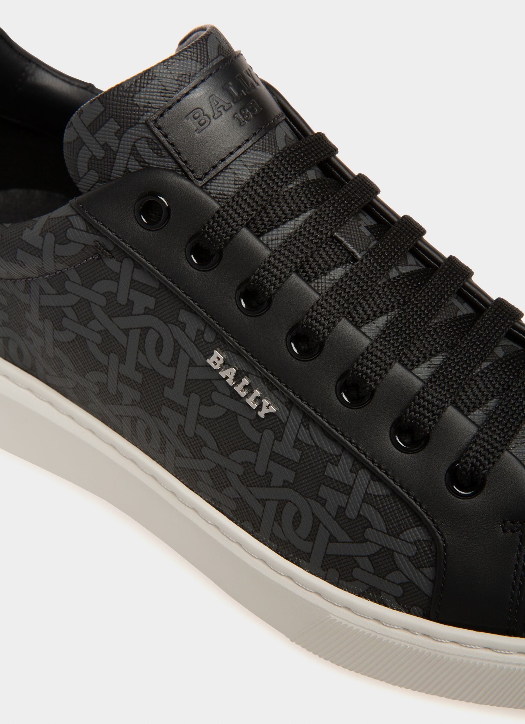 Miky Sneaker In Pelle E Cotone Grigio - Uomo - Bally - 05
