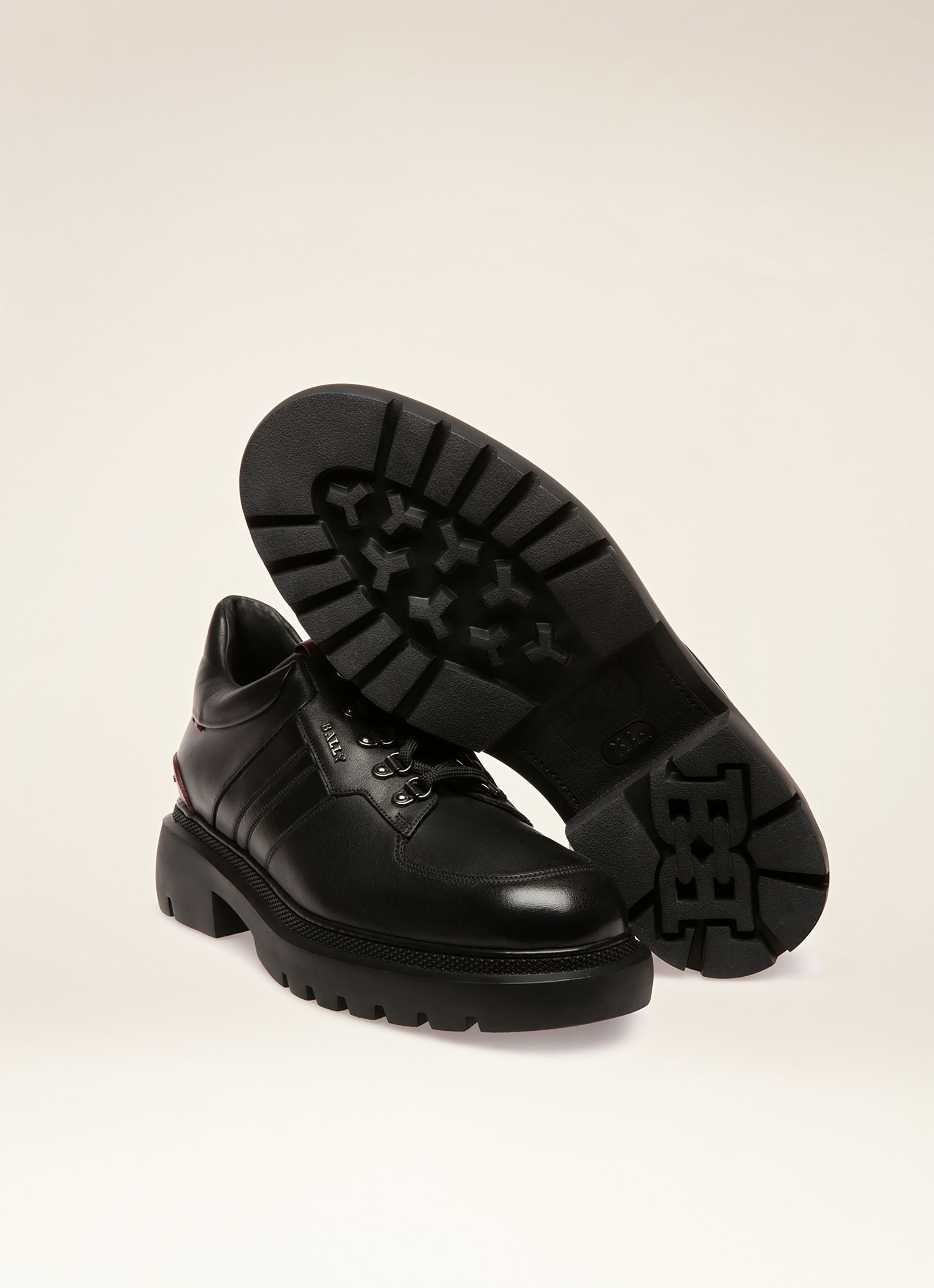 Valnis Derby In Pelle Nera - Uomo - Bally - 03