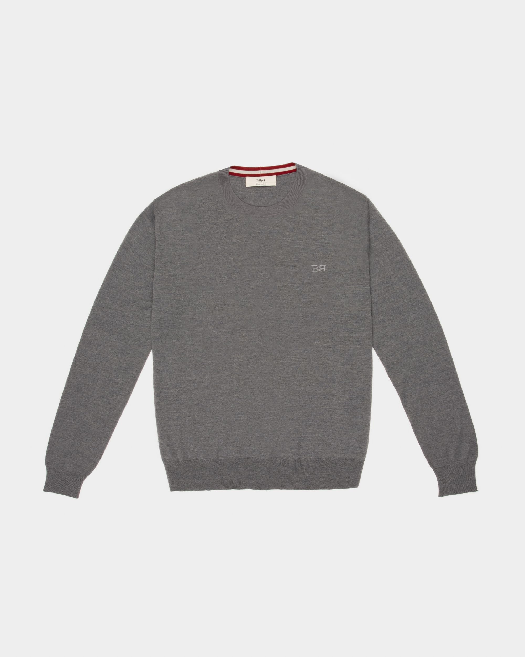Pullover In Lana Merino Colore Grigio - Uomo - Bally - 01