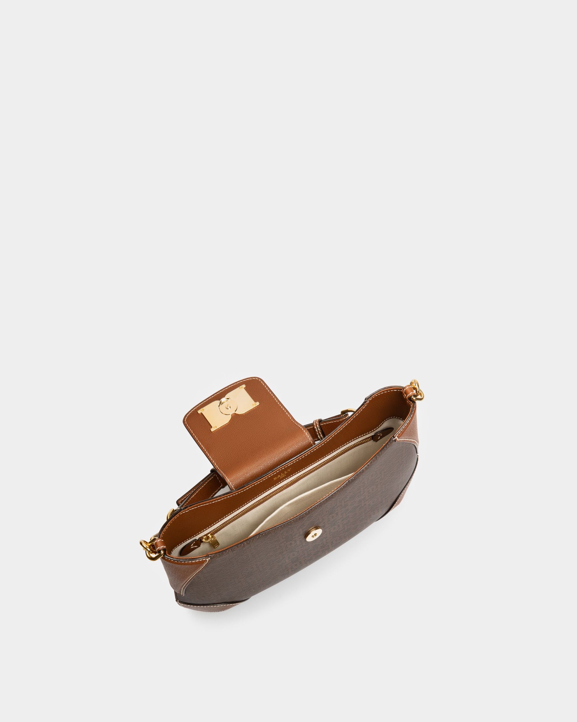 Breanne Borsa A Tracolla In Tpu Marrone - Donna - Bally - 03