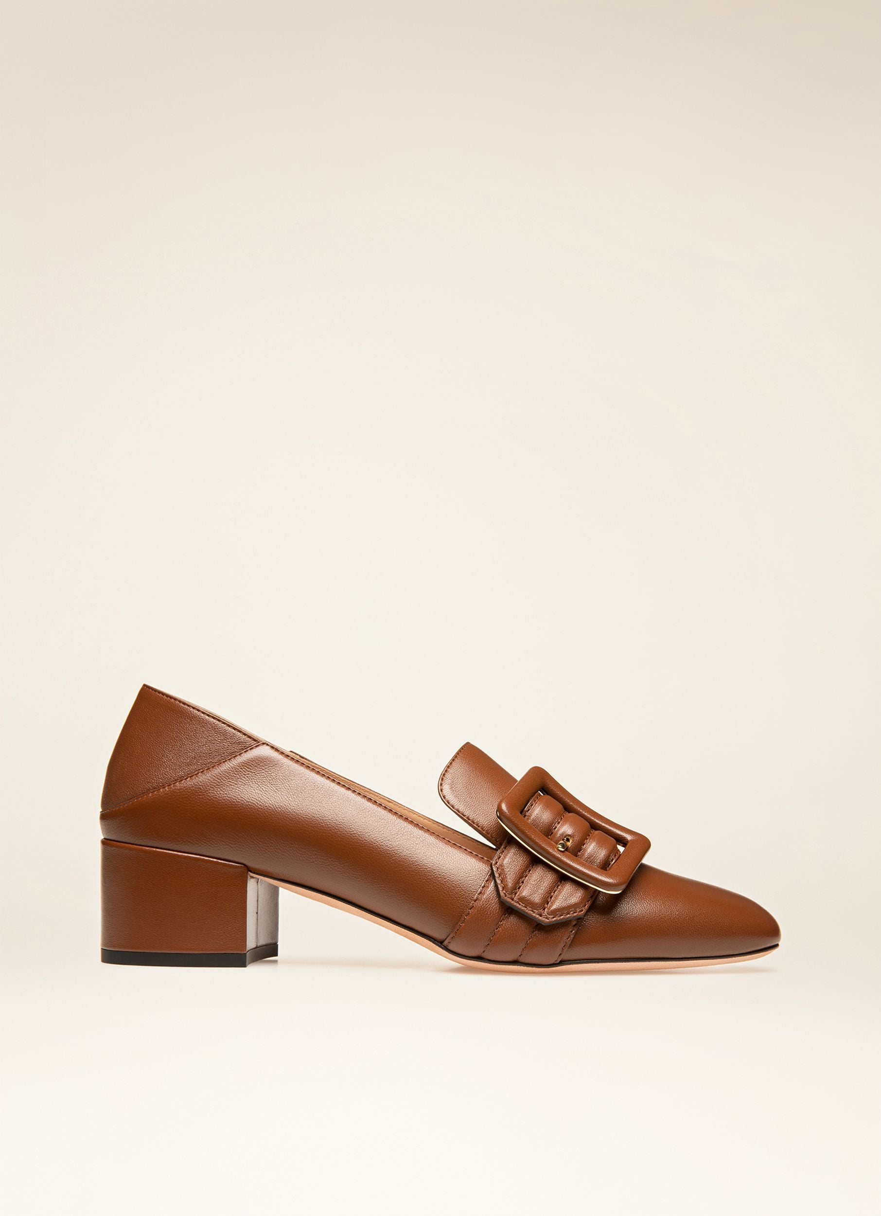 Janelle Décolleté In Pelle Marrone - Donna - Bally - 01