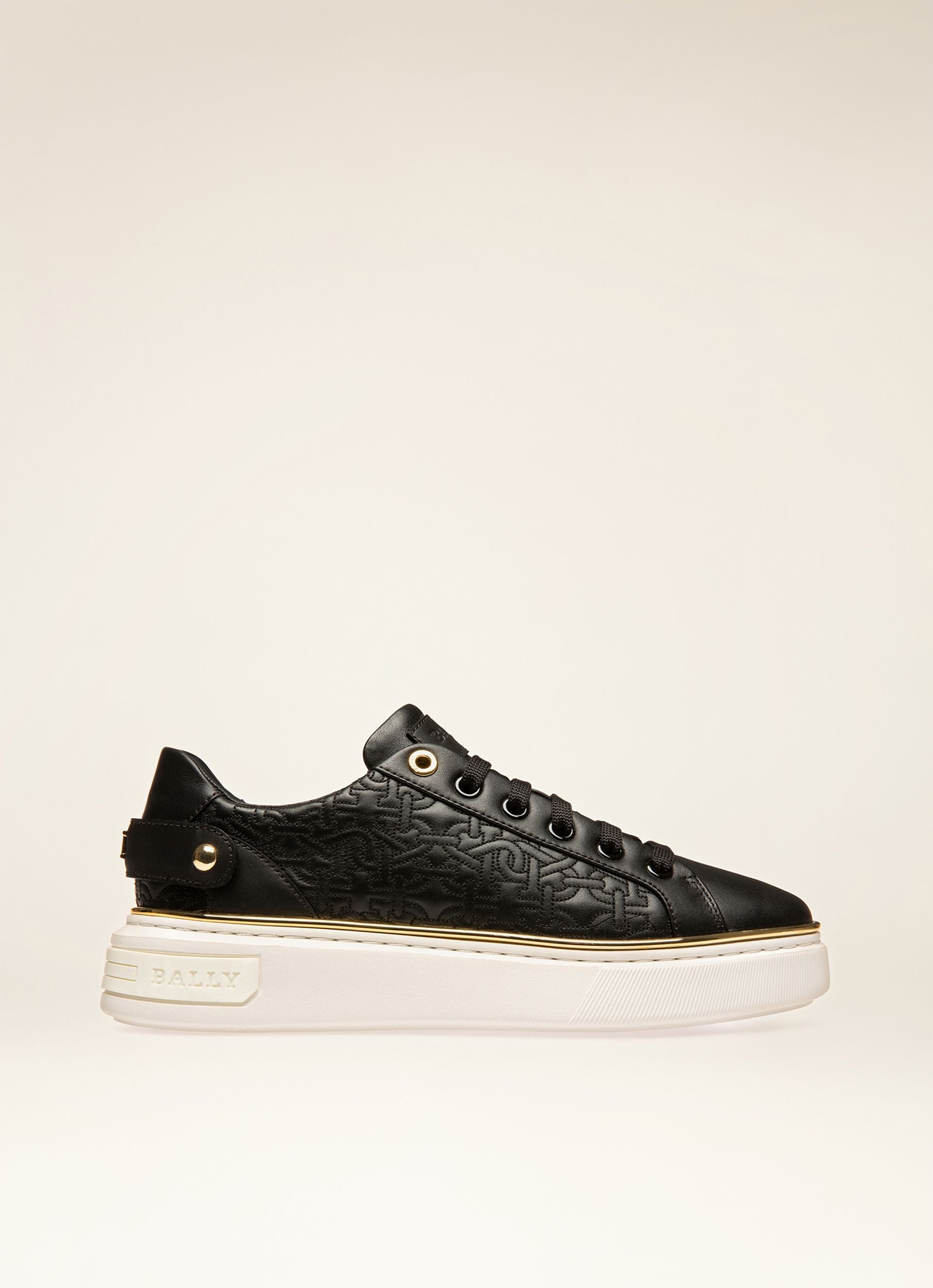 Malya Sneakers In Pelle Nera - Donna - Bally - 01