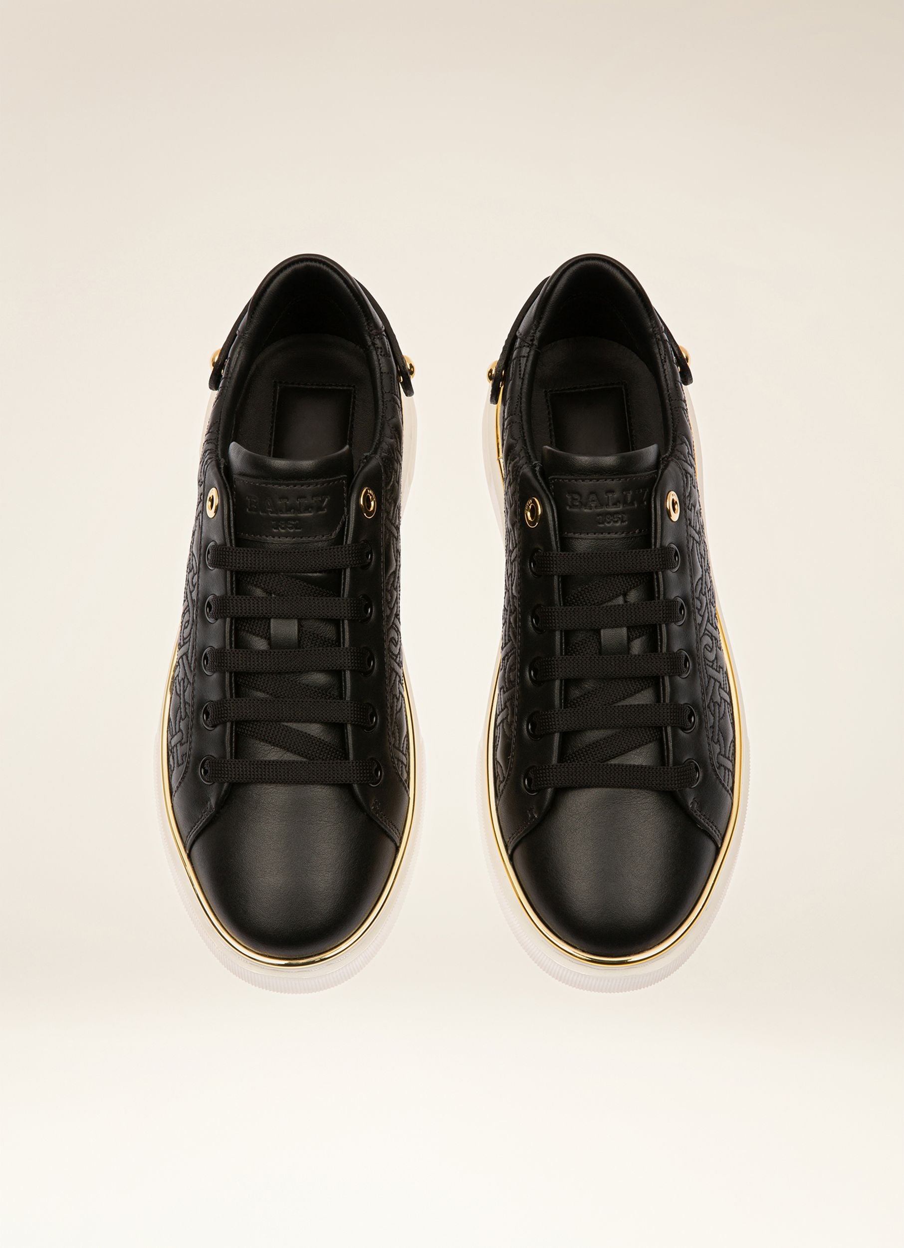 Malya Sneakers In Pelle Nera - Donna - Bally - 04