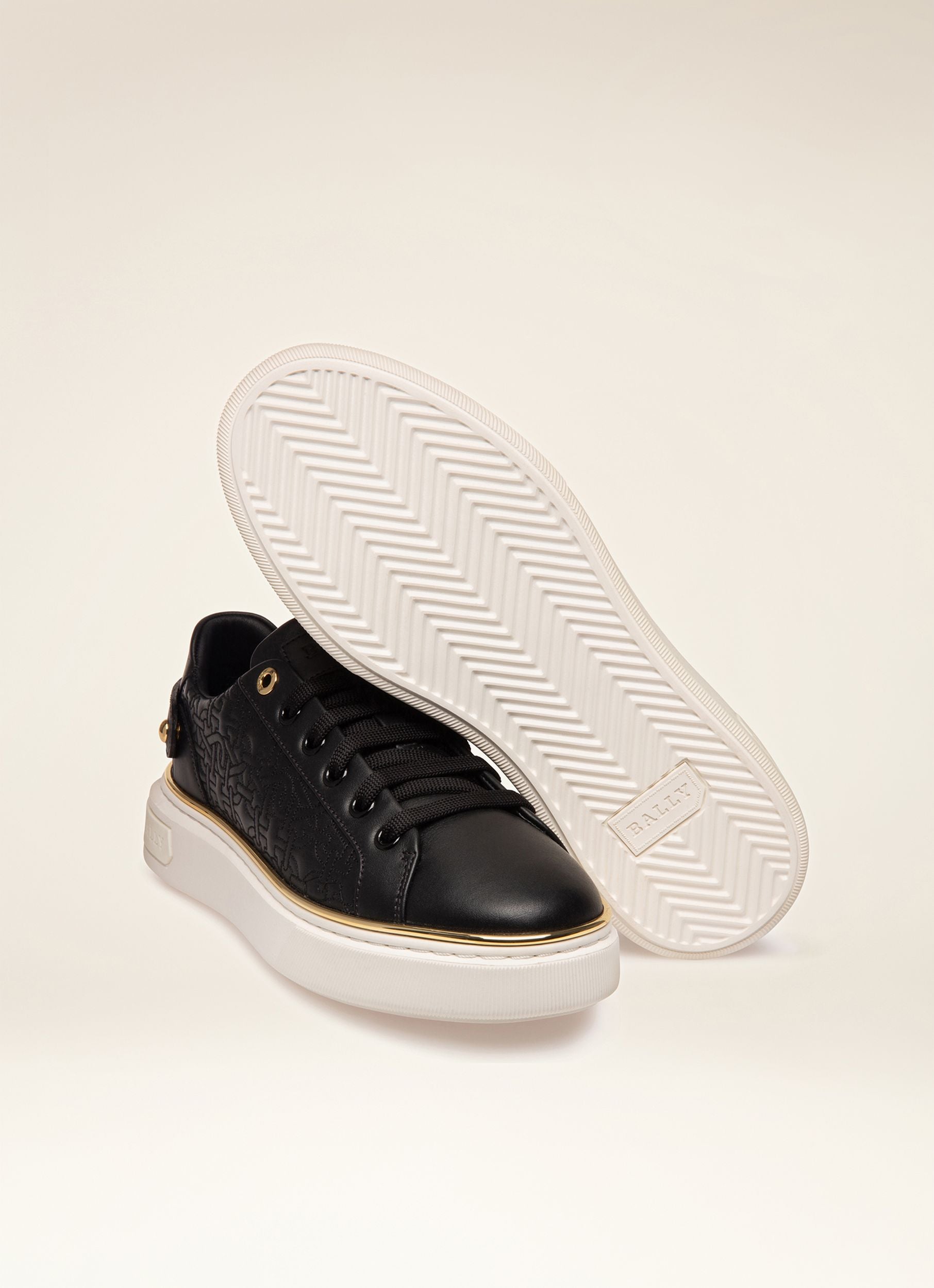 Malya Sneakers In Pelle Nera - Donna - Bally - 07
