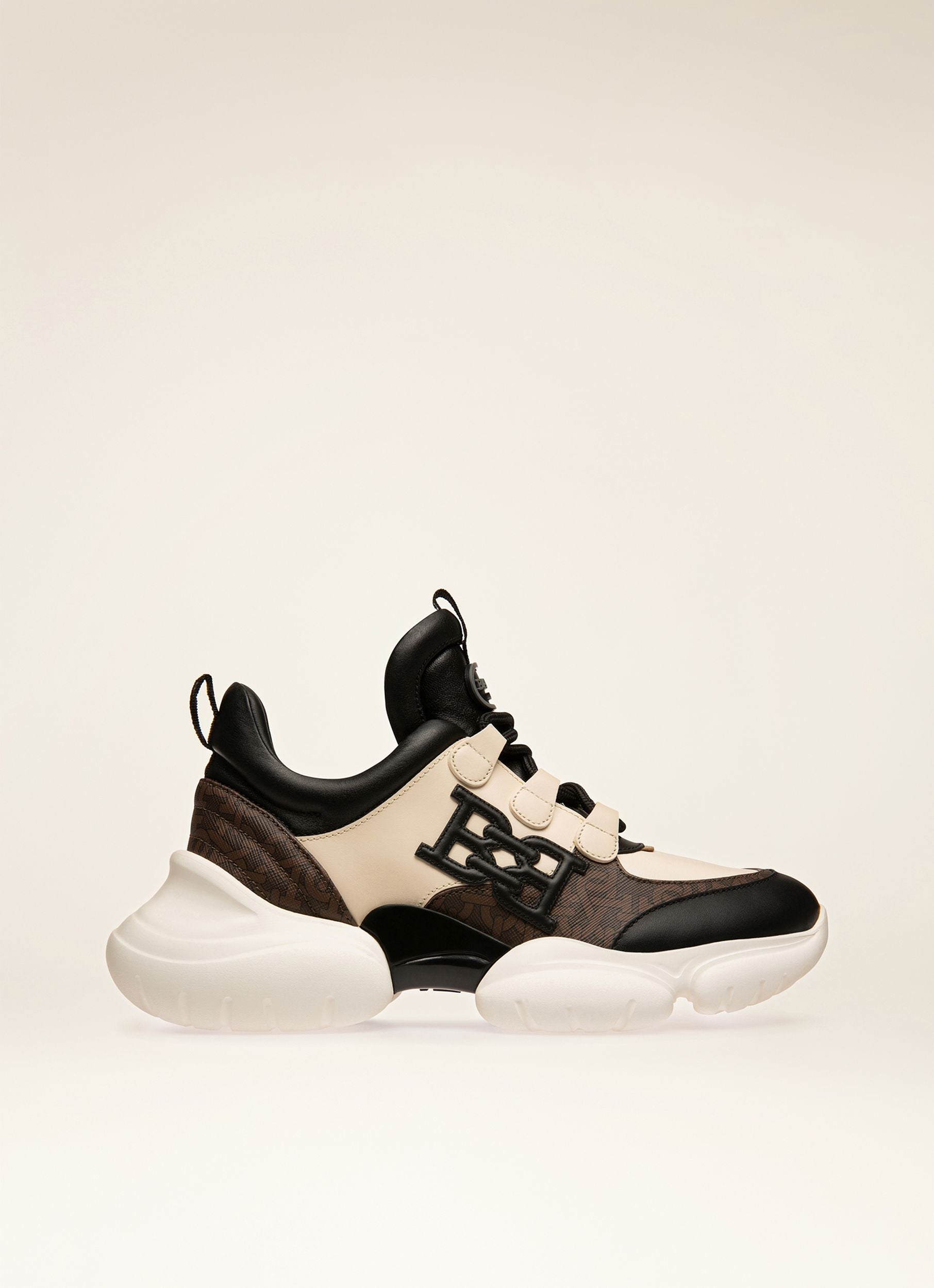 Claires Sneakers In Pelle Nera E Avorio - Donna - Bally - 01