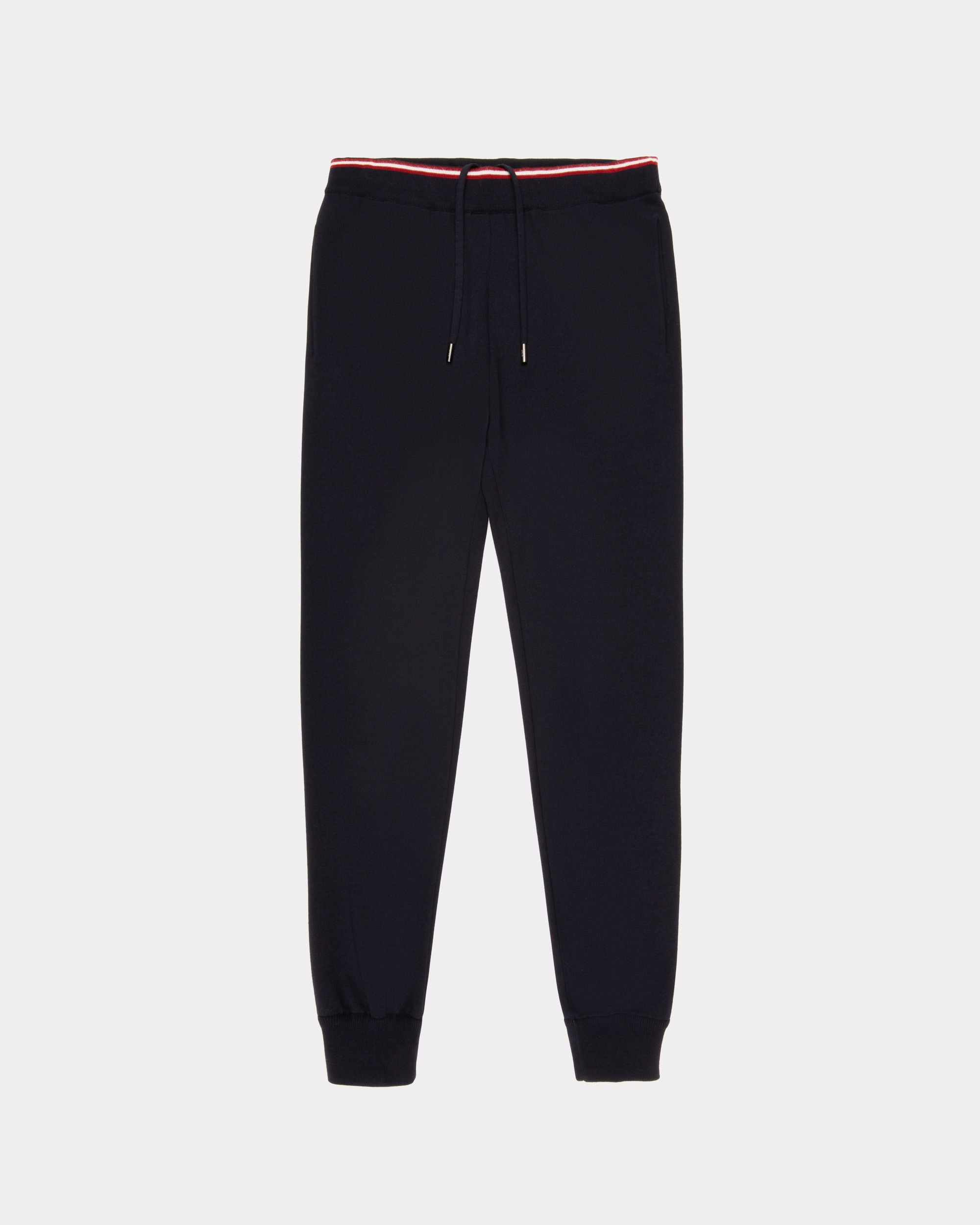 Pantalone Tuta In Cachemire Blu Navy - Uomo - Bally - 01