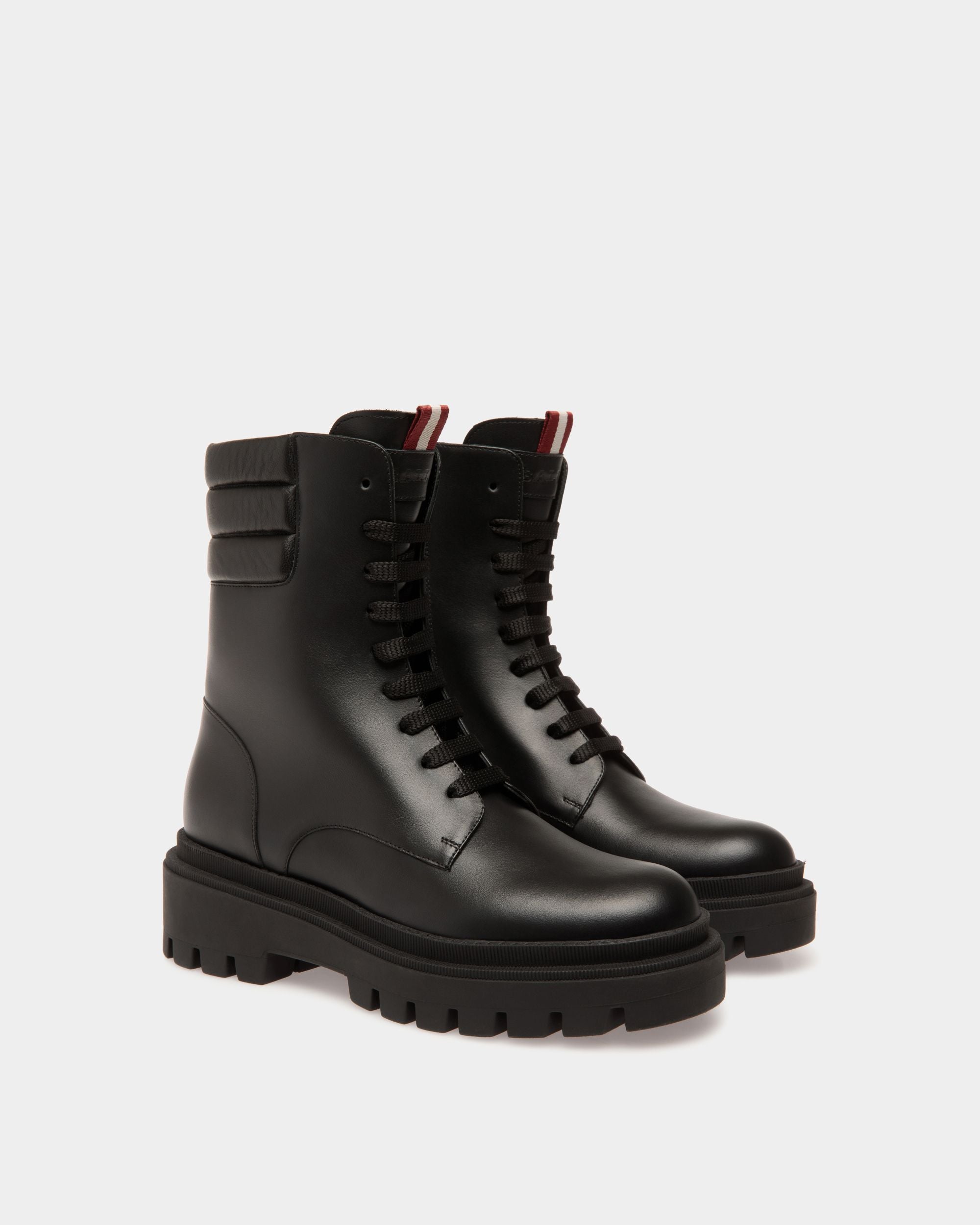 Booties In Black Leather - Donna - Bally - 02